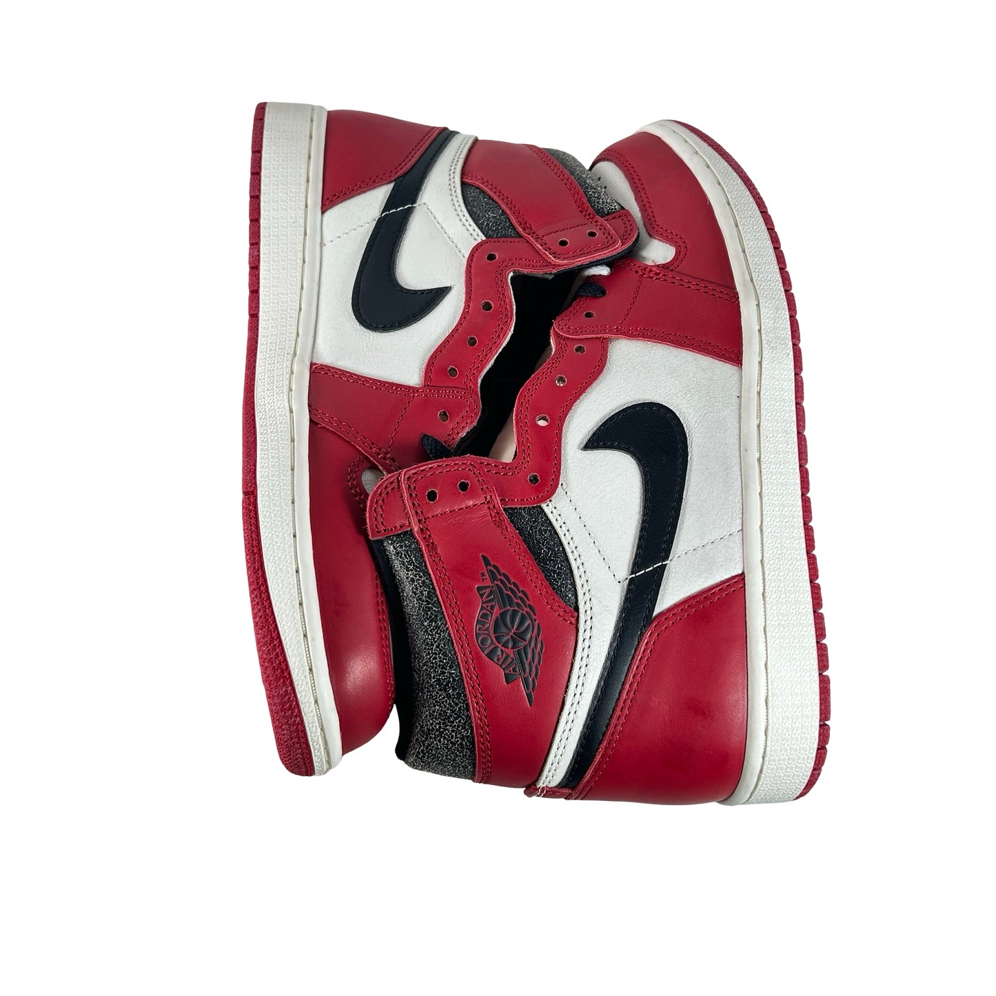 DZ5485 612 Jordan 1 Retro High OG Chicago Lost and Found [Mark On Back Midsole Left Shoe] [No Box] - 9.5 M
