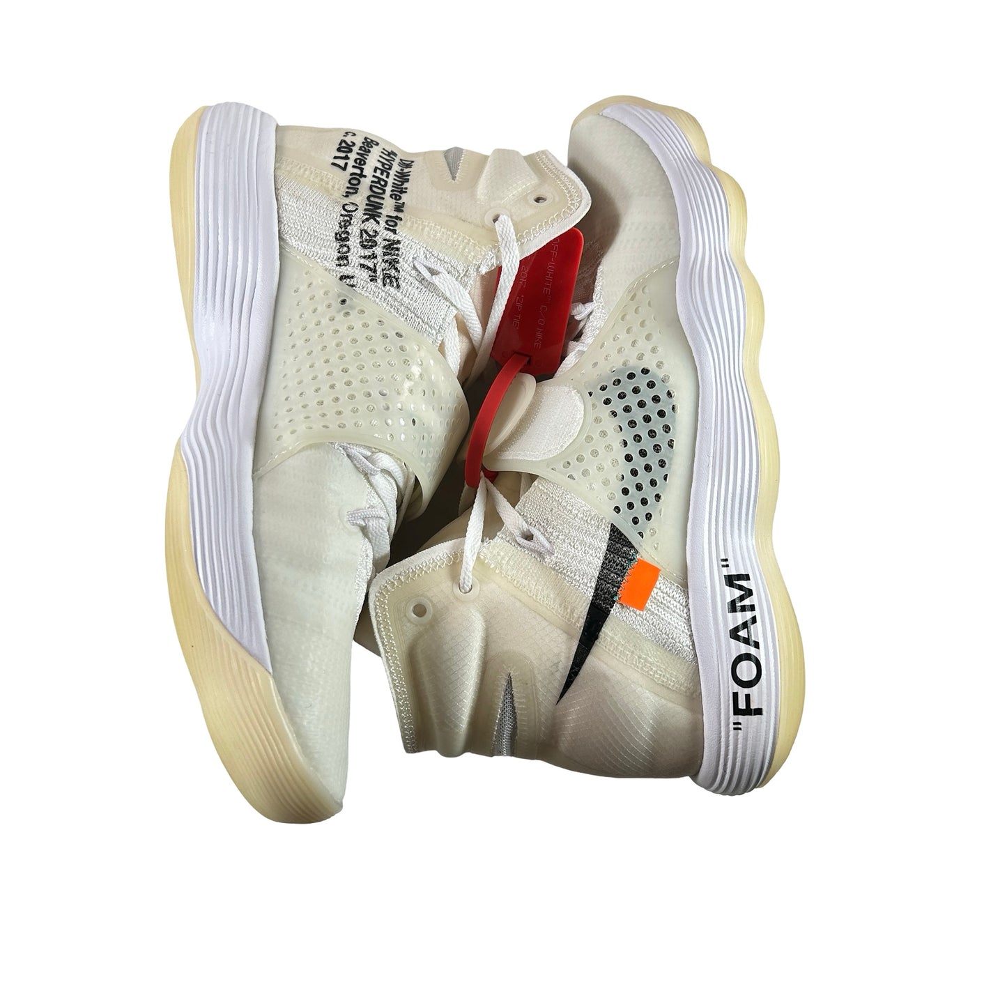 AJ4578 100 Nike React Hyperdunk 2017 Flyknit Off-White [USED] - 8.5 M (Used)