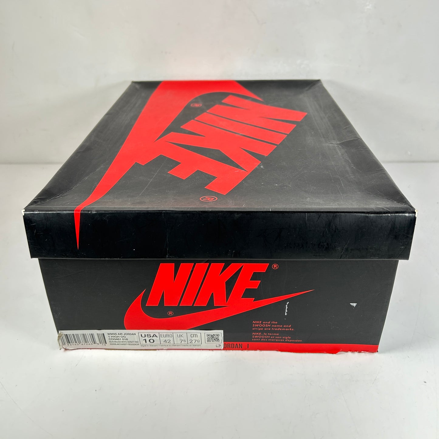 CD0461 016 AJ1 Satin Black Toe [USED] - 10 W (Used)