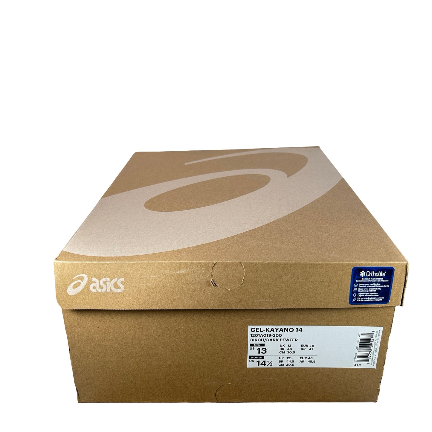 1201A019 200 ASICS Gel-Kayano 14 Birch Dark Pewter [USED] - 13 M (Used)