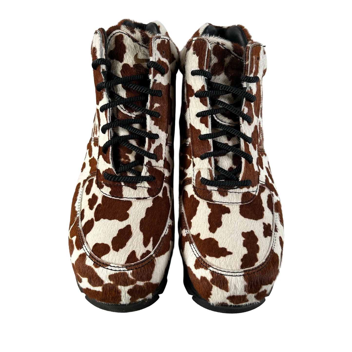 IO4635 100 Nike Air Max Goadome Sail Cacao Wow Cow Print Pony Hair [USED] - 12 M (Used)