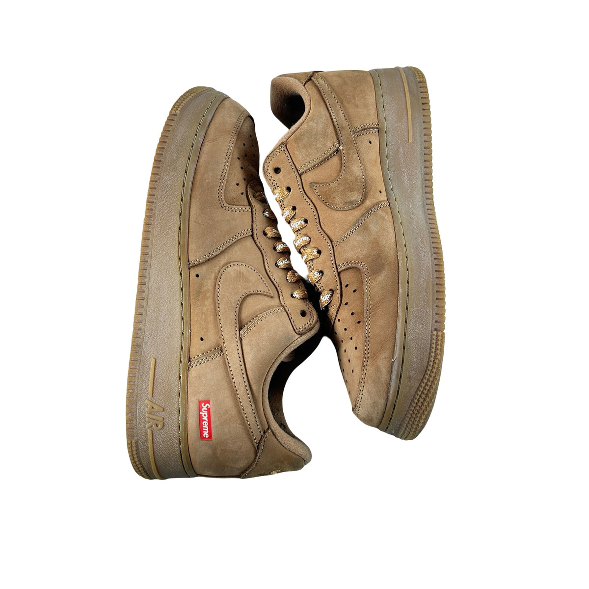 DN1555 200 Nike Air Force 1 Low SP Supreme Wheat [USED] - 9 M (Used) (No Box)
