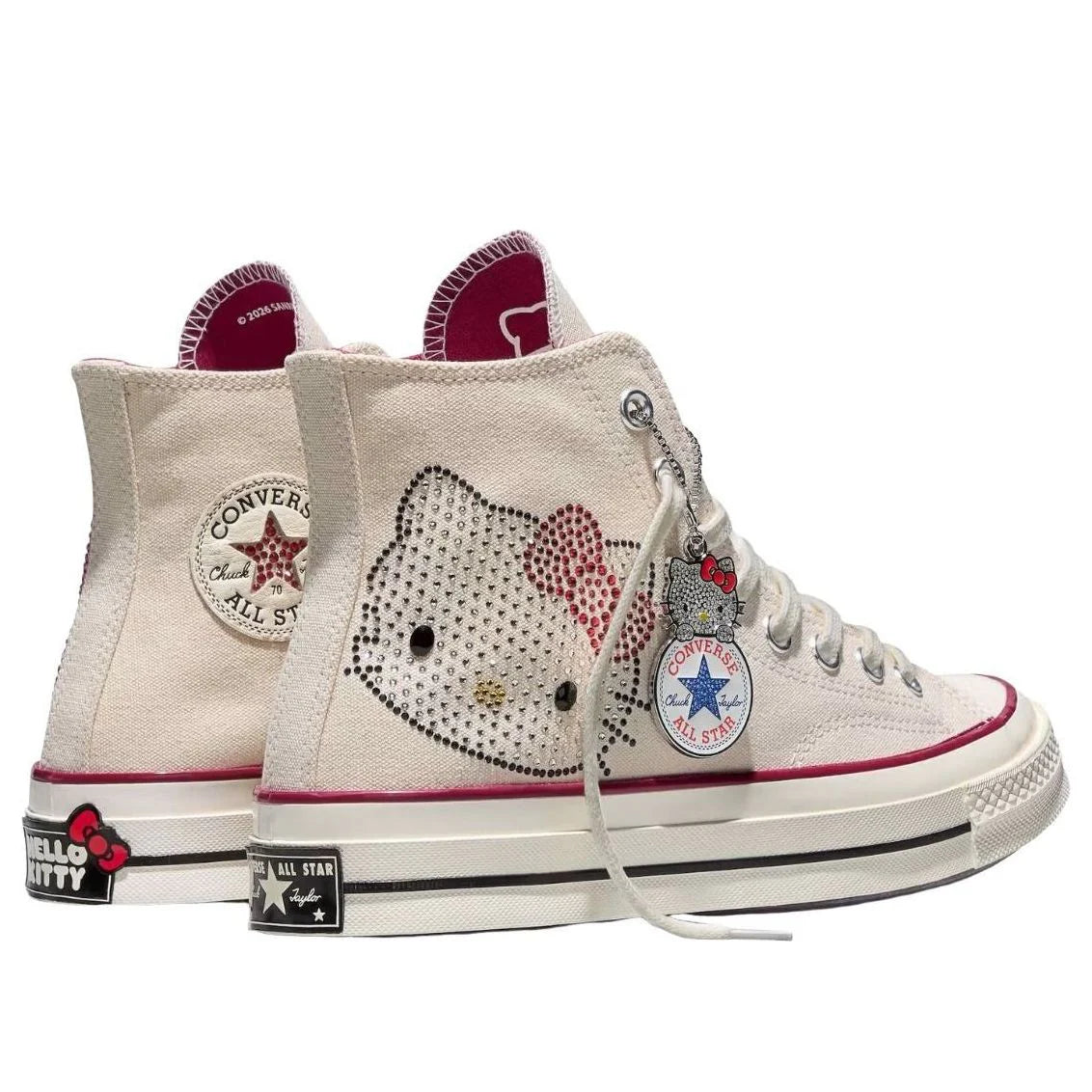 A17695C Converse Chuck 70 Hi Hello Kitty Swarovski Egret