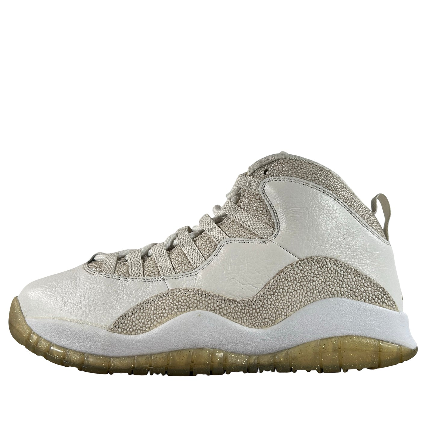 819955 100 Jordan 10 Retro Drake OVO White [USED] - 9 M (Used) (Replace Box)
