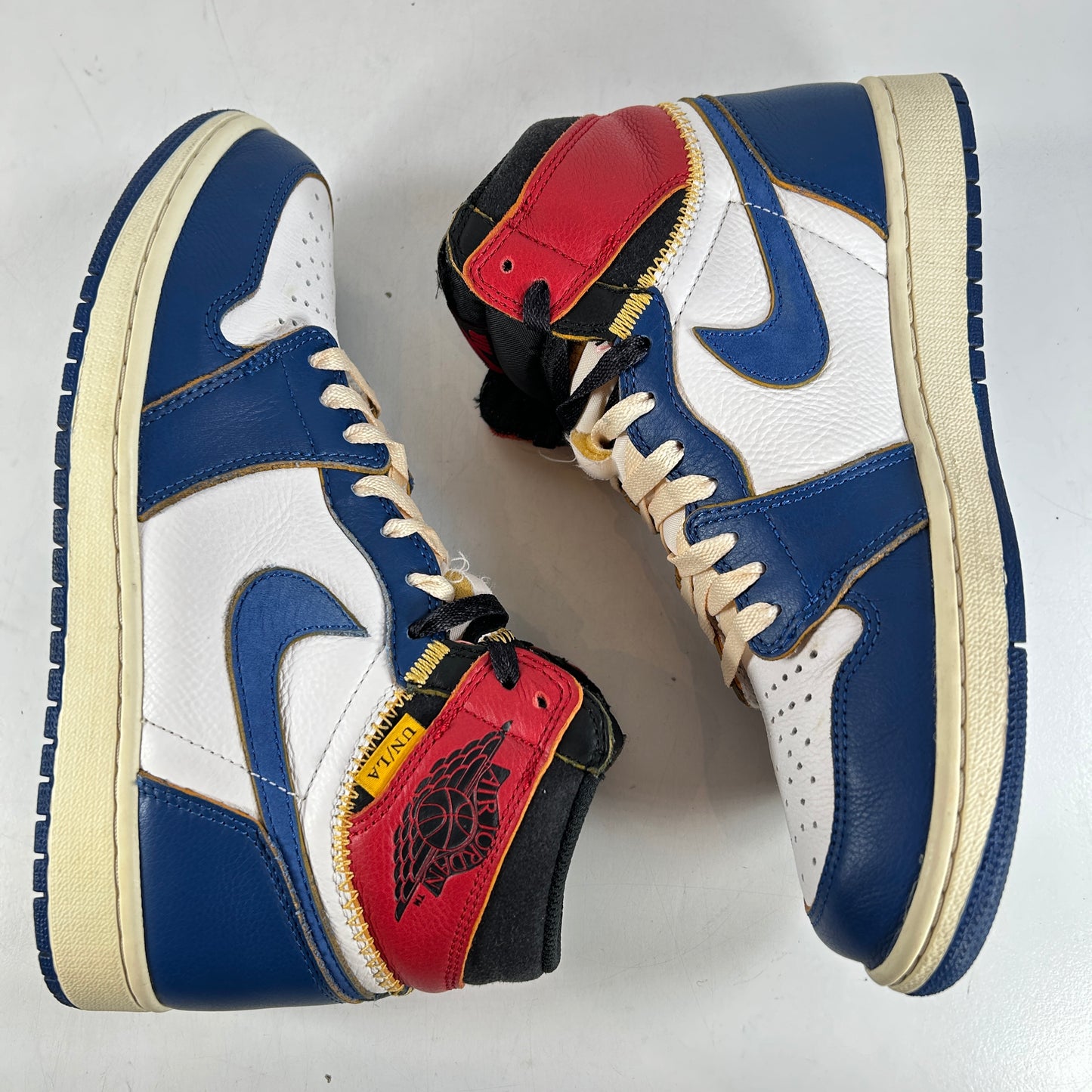 BV1300 146 Jordan 1 Union Storm Blue Toe [USED] - 8.5 M (Used)