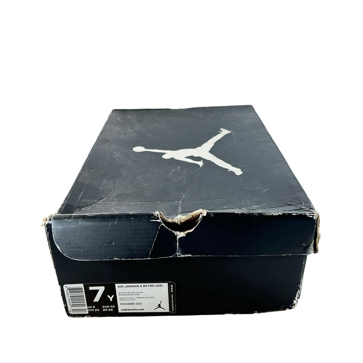 440888 100 Jordan 5 Retro Fire Red 2013 (GS) [USED] - 7 Y (Used)