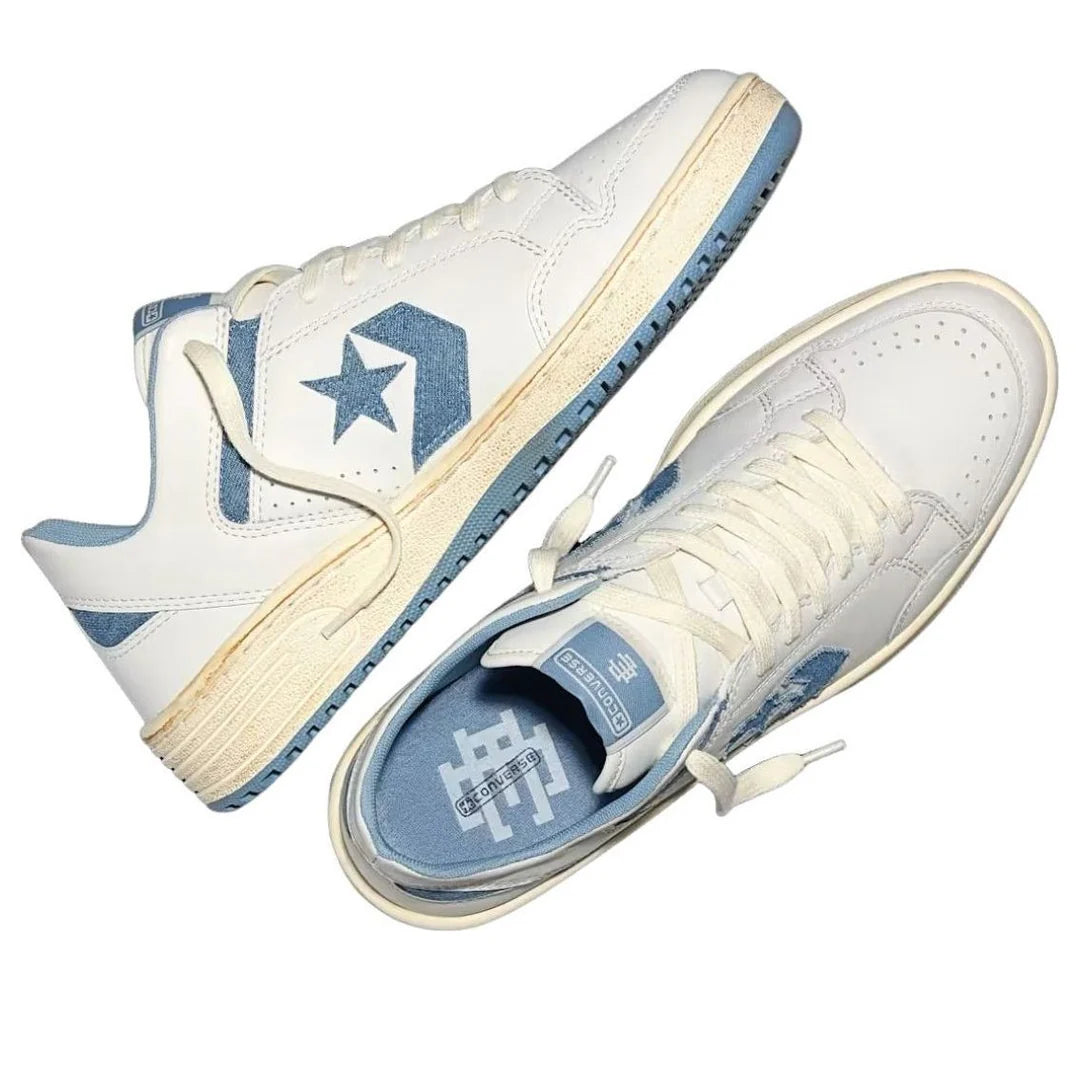A19036C Converse Weapon Ox Eric Emanuel Denim Vintage White
