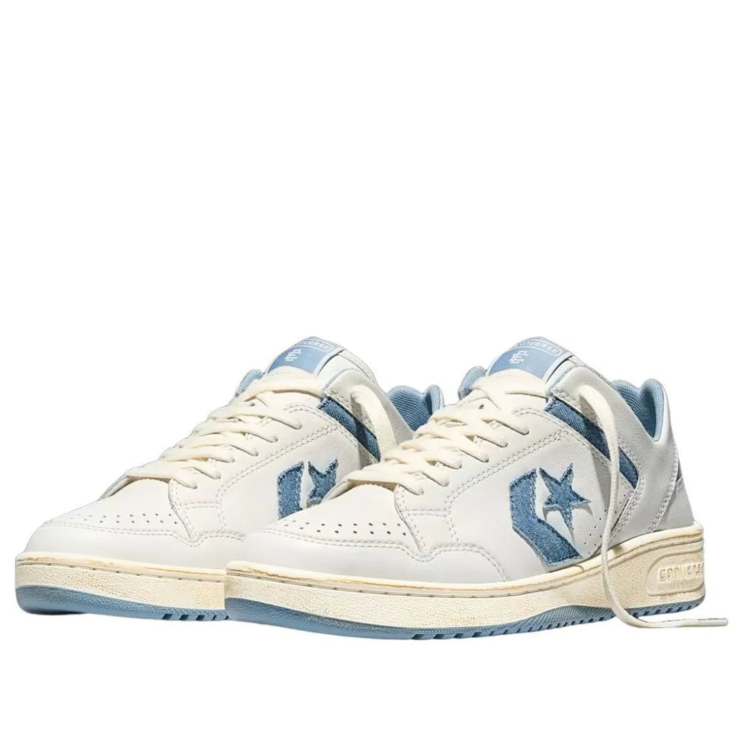 A19036C Converse Weapon Ox Eric Emanuel Denim Vintage White