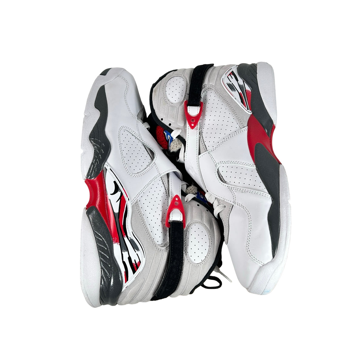 305381 100 Jordan 8 Retro White True Red (2025) [USED] - 11 M (Used3)