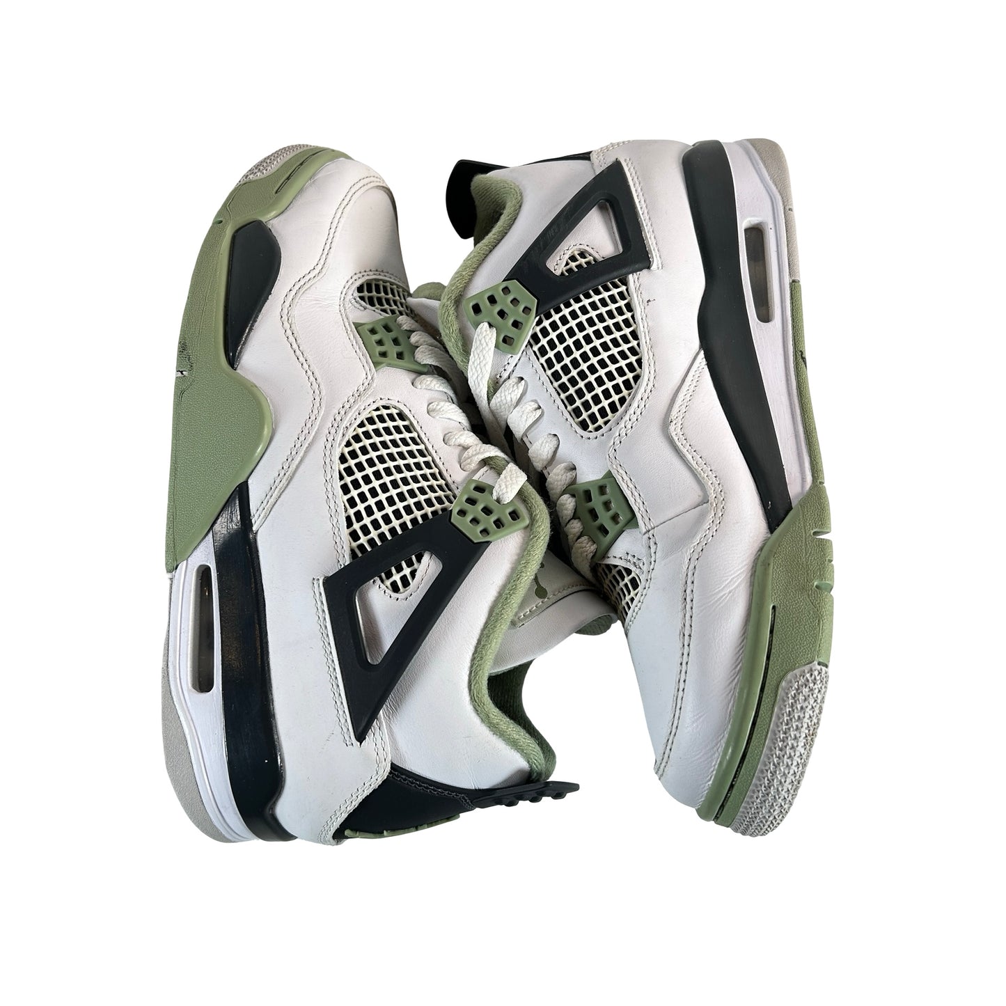 AQ9129 103 Jordan 4 Retro Seafoam (W) [USED] - 9 W (Used)