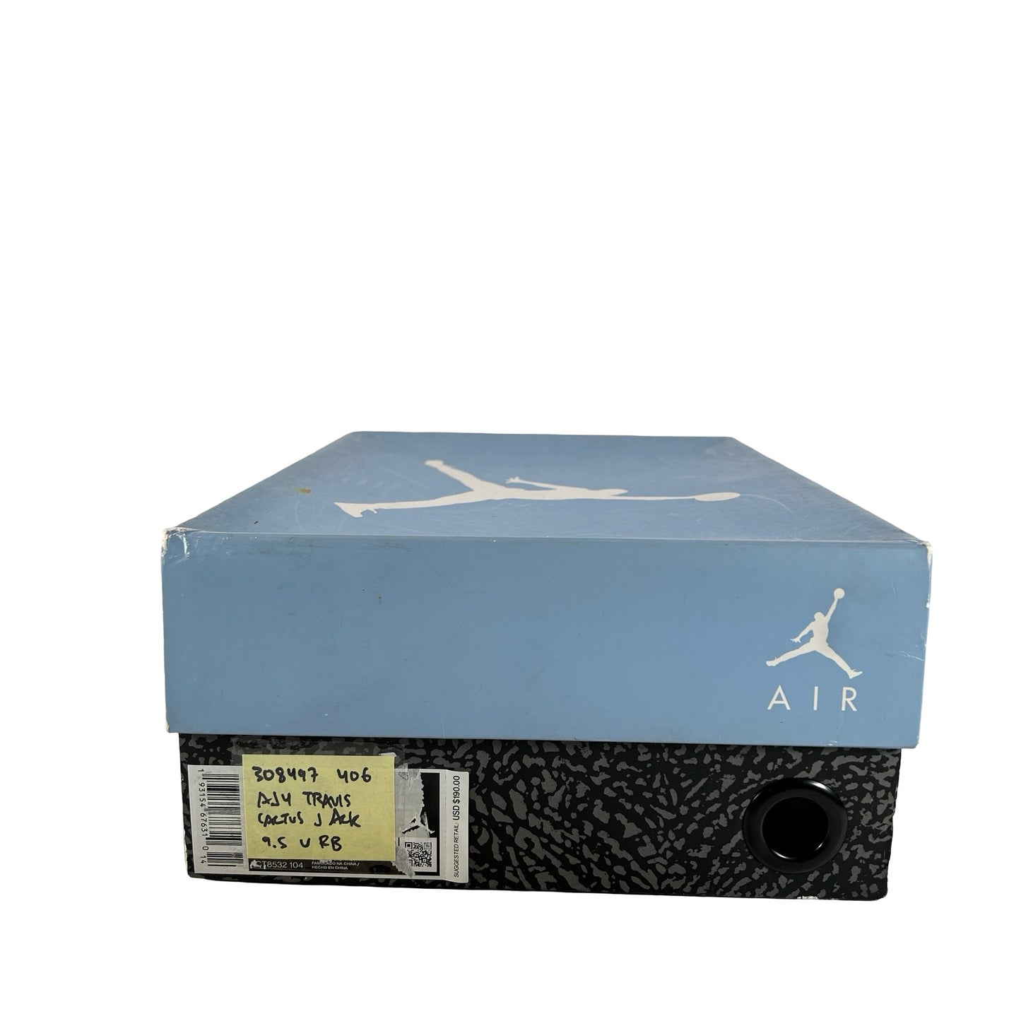 308497 406 Jordan 4 Travis Scott Cactus Jack [USED] - 9.5 M (Used) (Replace Box)