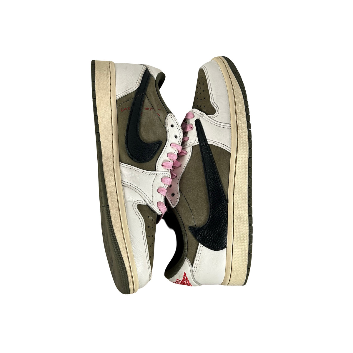 DM7866 200 Jordan 1 Retro Low OG SP Travis Scott Medium Olive [USED] - 8 M (Used2) (No Box2)