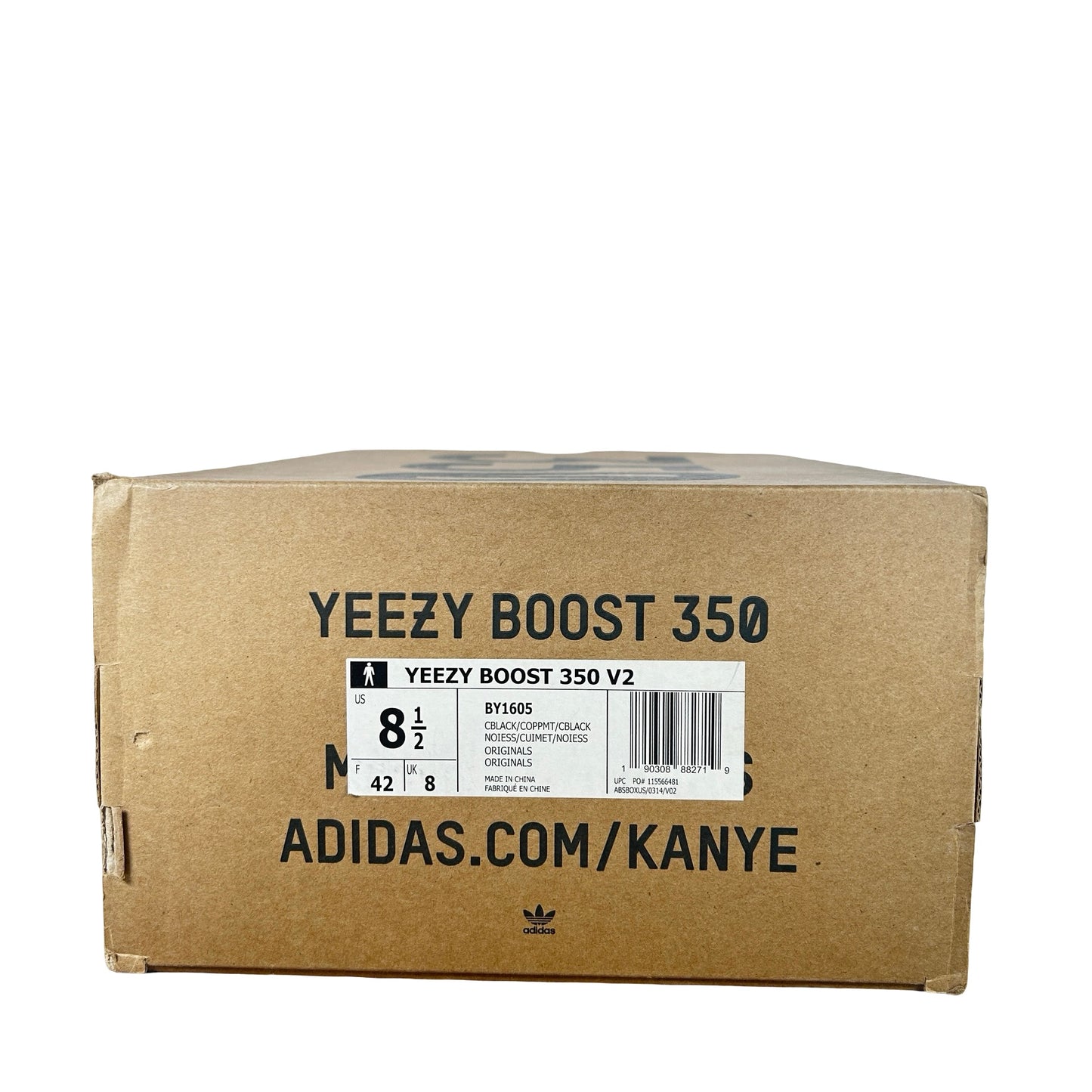 BY1605 adidas Yeezy Boost 350 V2 Core Black Copper [USED] - 8.5 M (Used)