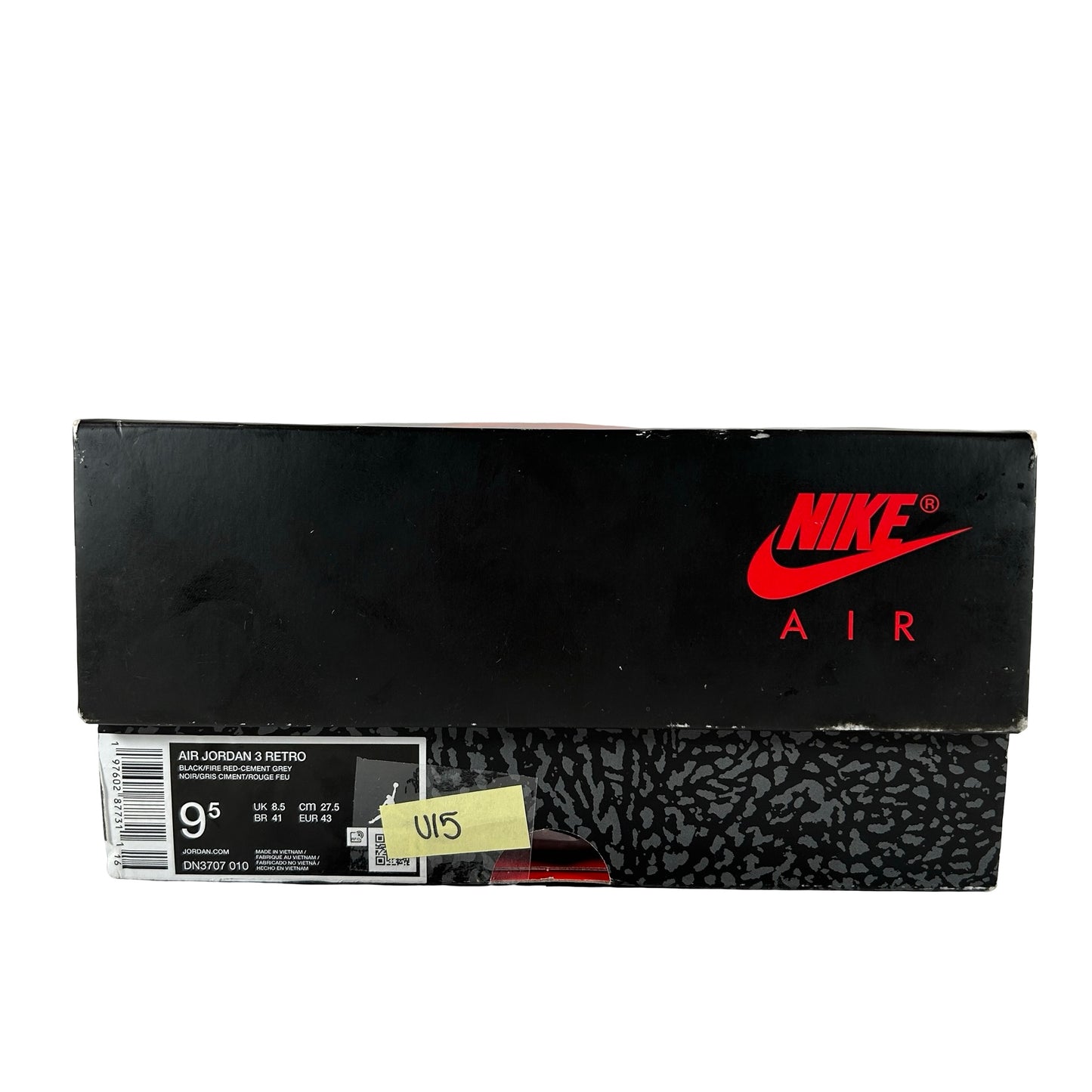DN3707 010 Jordan 3 Retro Black Cement Reimagined (2024) [USED] - 9.5 M (Used15)
