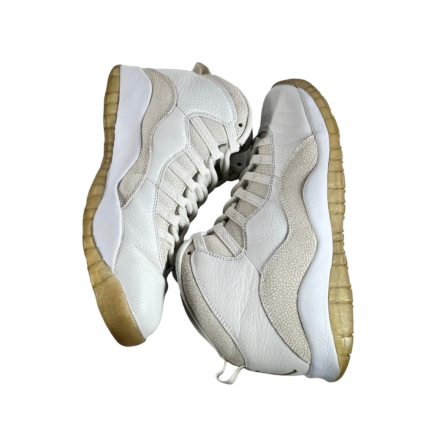 819955 100 Jordan 10 Retro Drake OVO White [USED] - 10.5 M (Used)
