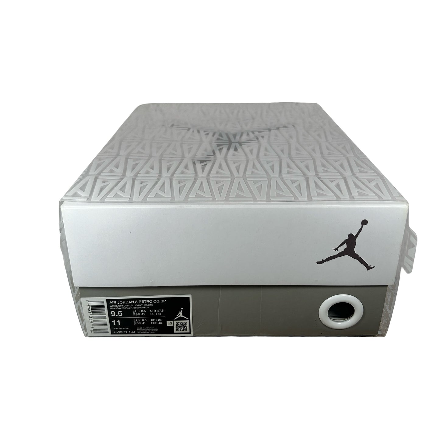HV8571 100 Jordan 3 Retro OG SP A Ma Maniére Diffused Blue [USED] - 9.5 M (Used)