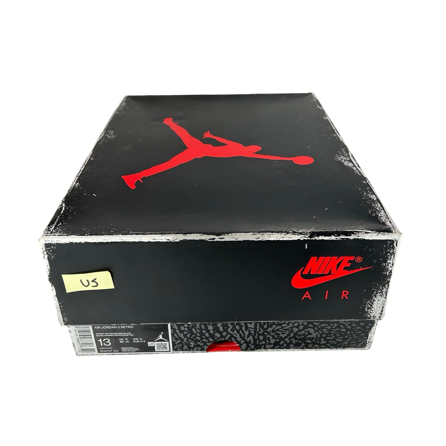DN3707 100 Jordan 3 Retro White Cement Reimagined [USED] - 13 M (Used5)