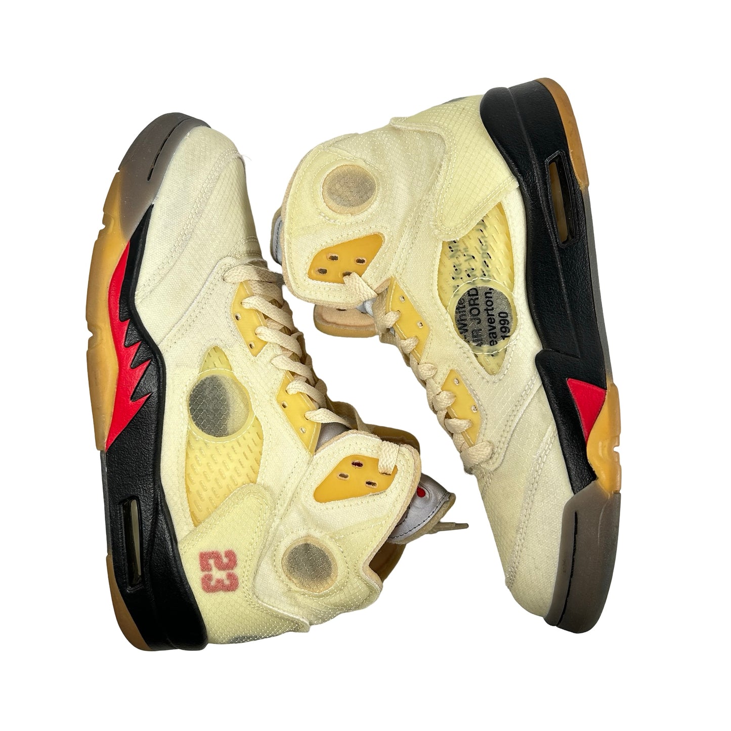 DH8565 100 Jordan 5 Retro Off-White Sail [USED] - 7.5 M (Used2)