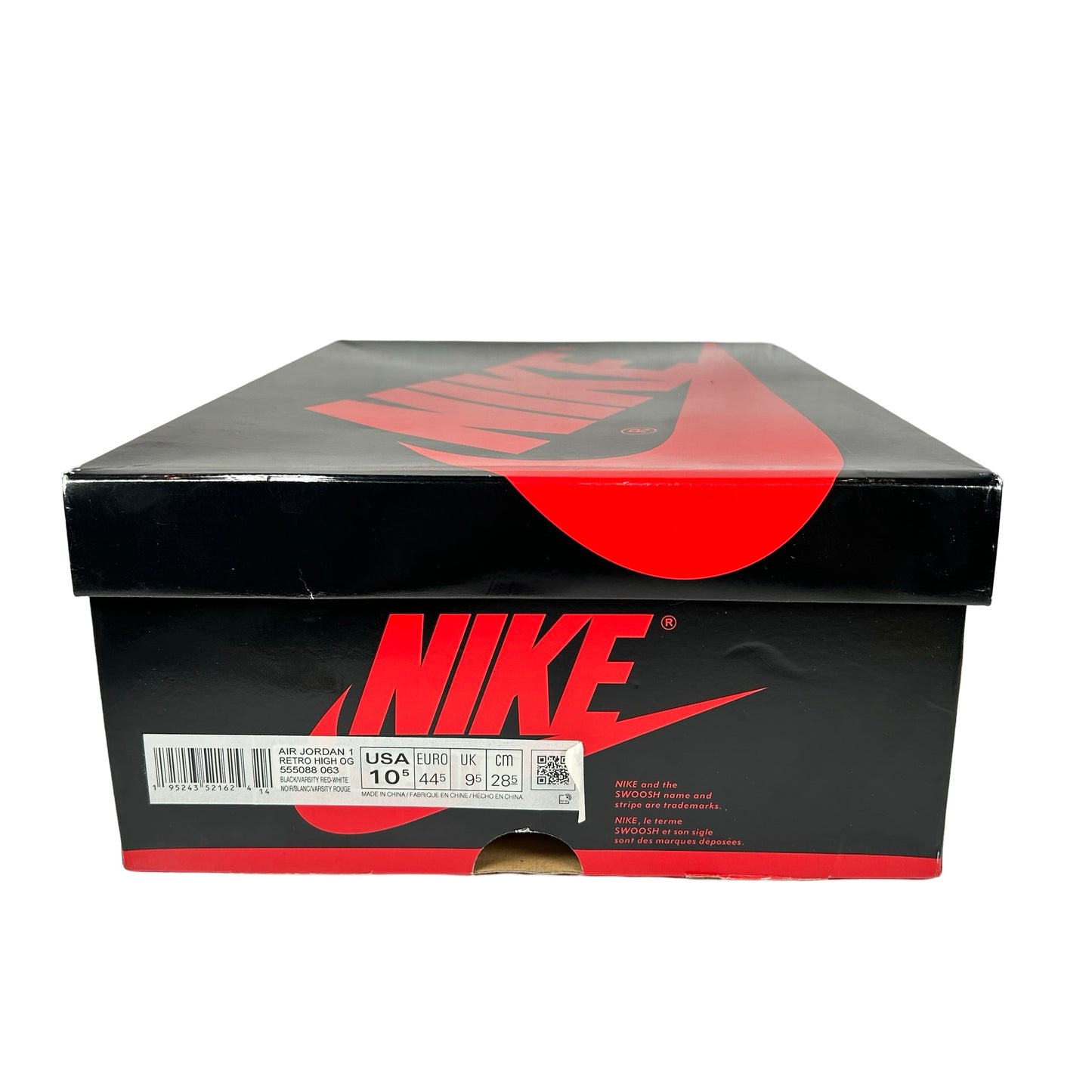 555088 063 Jordan 1 Retro High OG Patent Bred [USED] - 10.5 M (Used3)