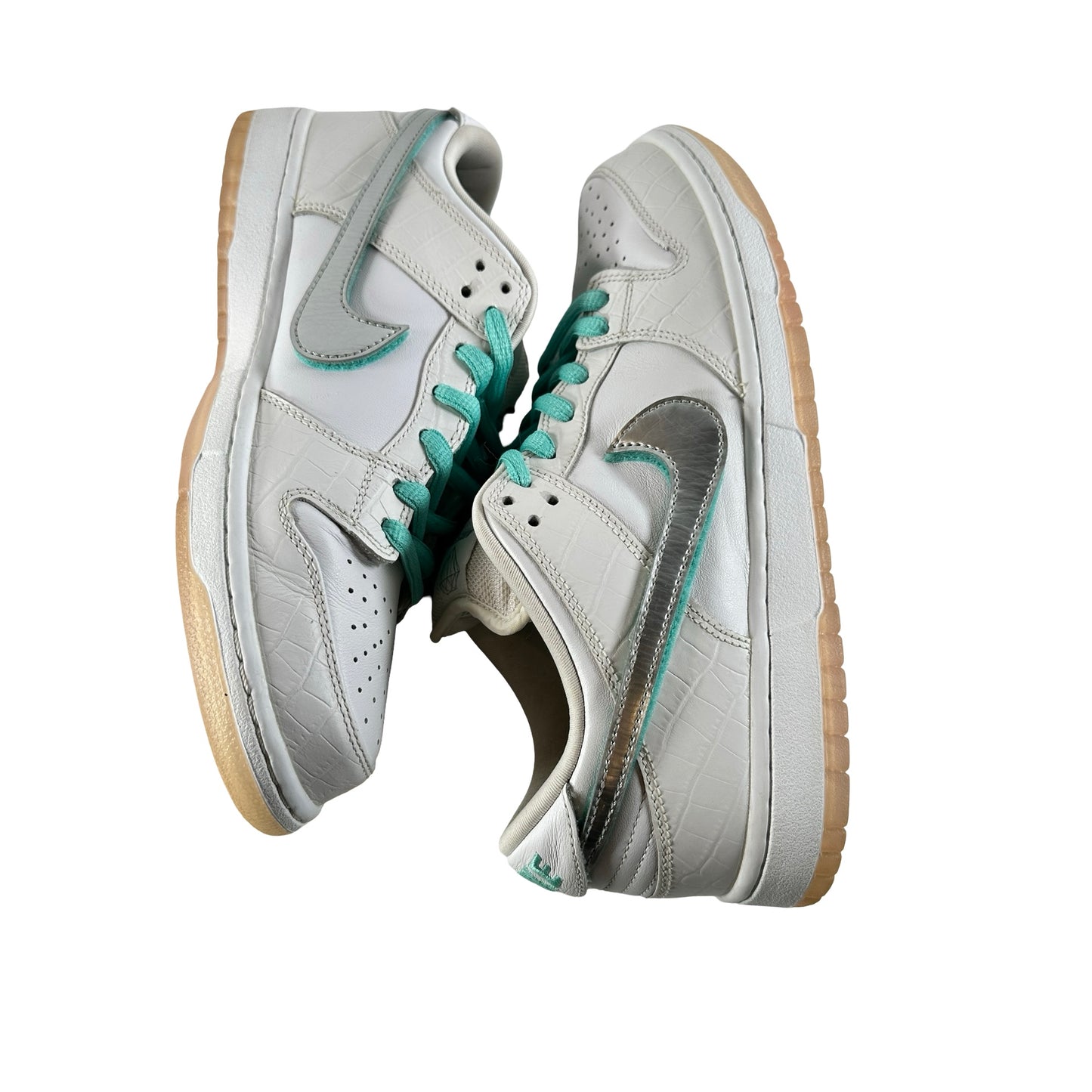 BV1310 100 Nike SB Dunk Low Diamond Supply Co. White Diamond [USED] - 9.5 M (Used) (No Box)