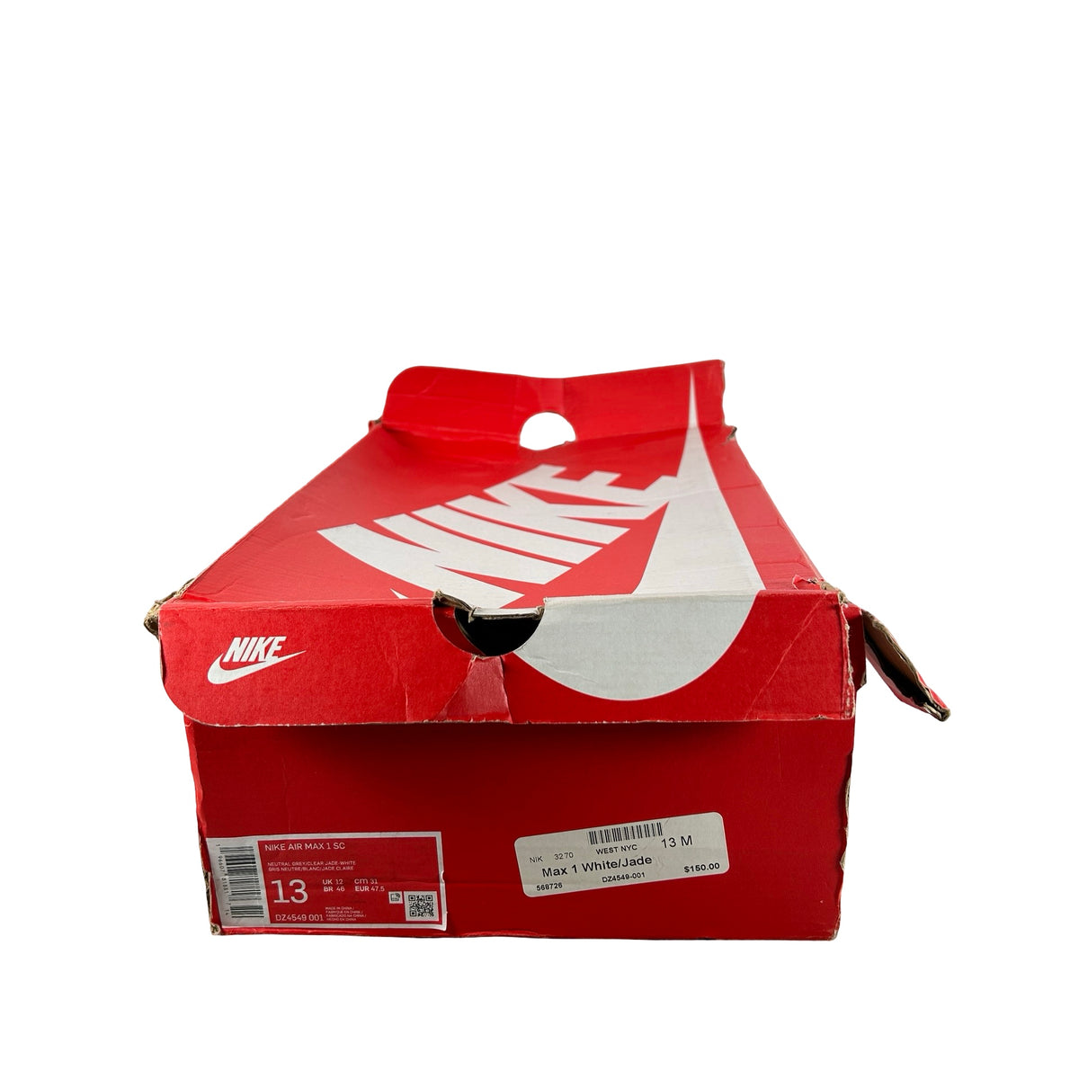 DZ4549 001 Nike Air Max 1 SC Clear Jade [USED] - 13 M (Used)