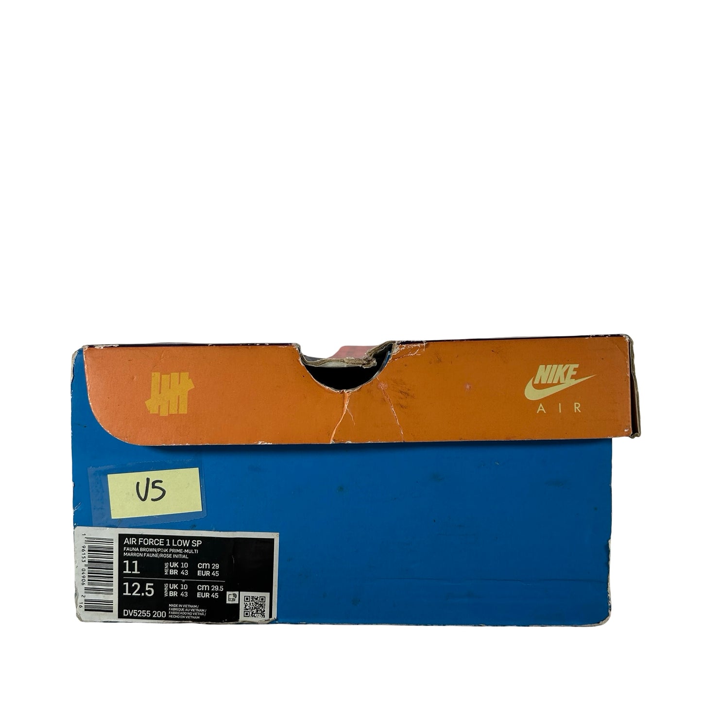 DV5255 200 Nike Air Force 1 Low SP Undefeated Multi Pink [USED] - 11 M (Used5)