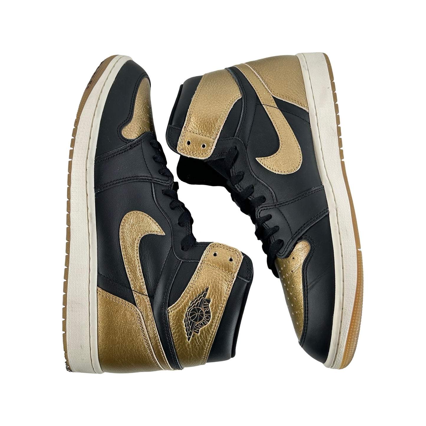 DZ5485 071 Jordan 1 Retro High OG Black Metallic Gold [USED] - 13 M (Used)