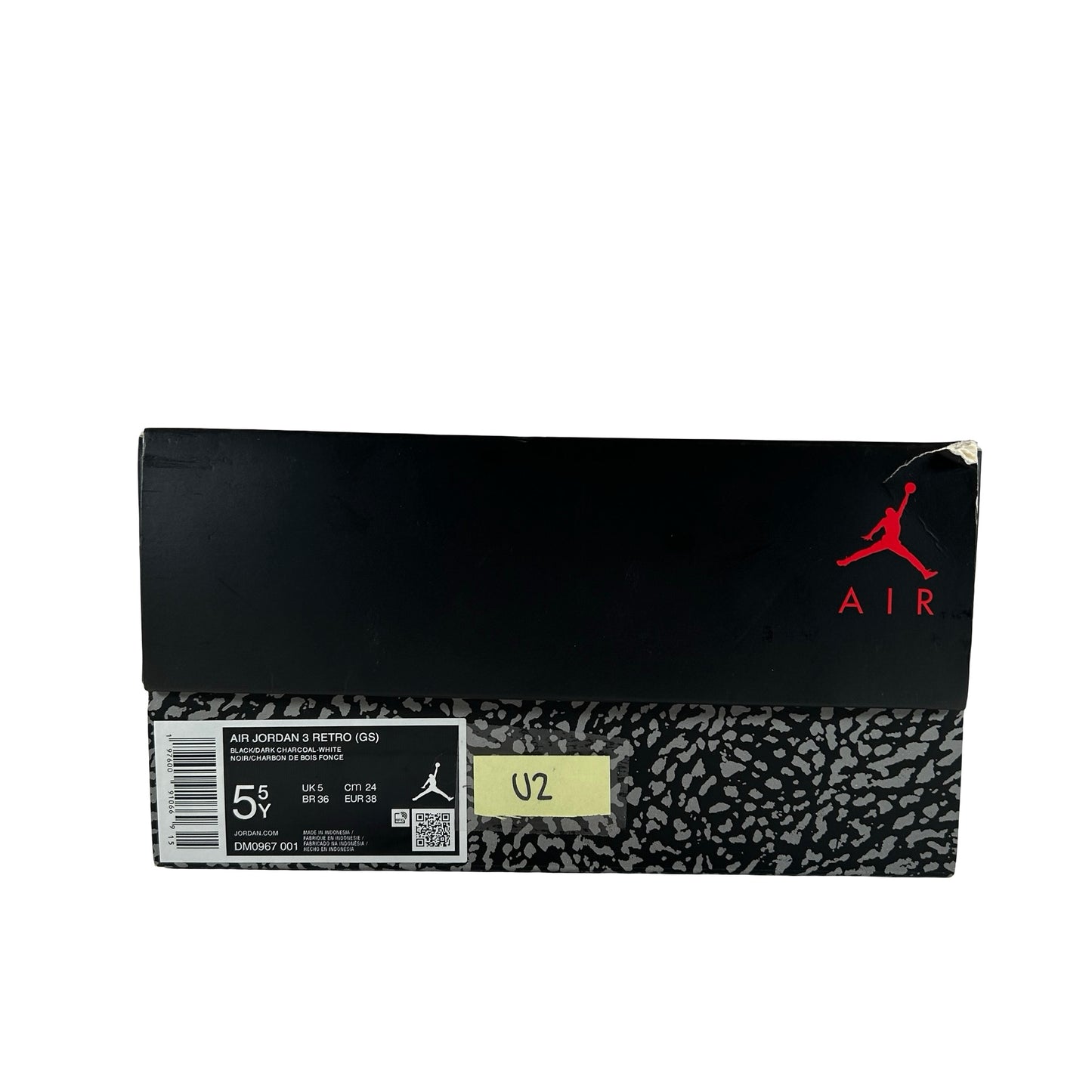 DM0967 001 Jordan 3 Retro Black Cat (2025) (GS) [USED] - 5.5 Y (Used2)