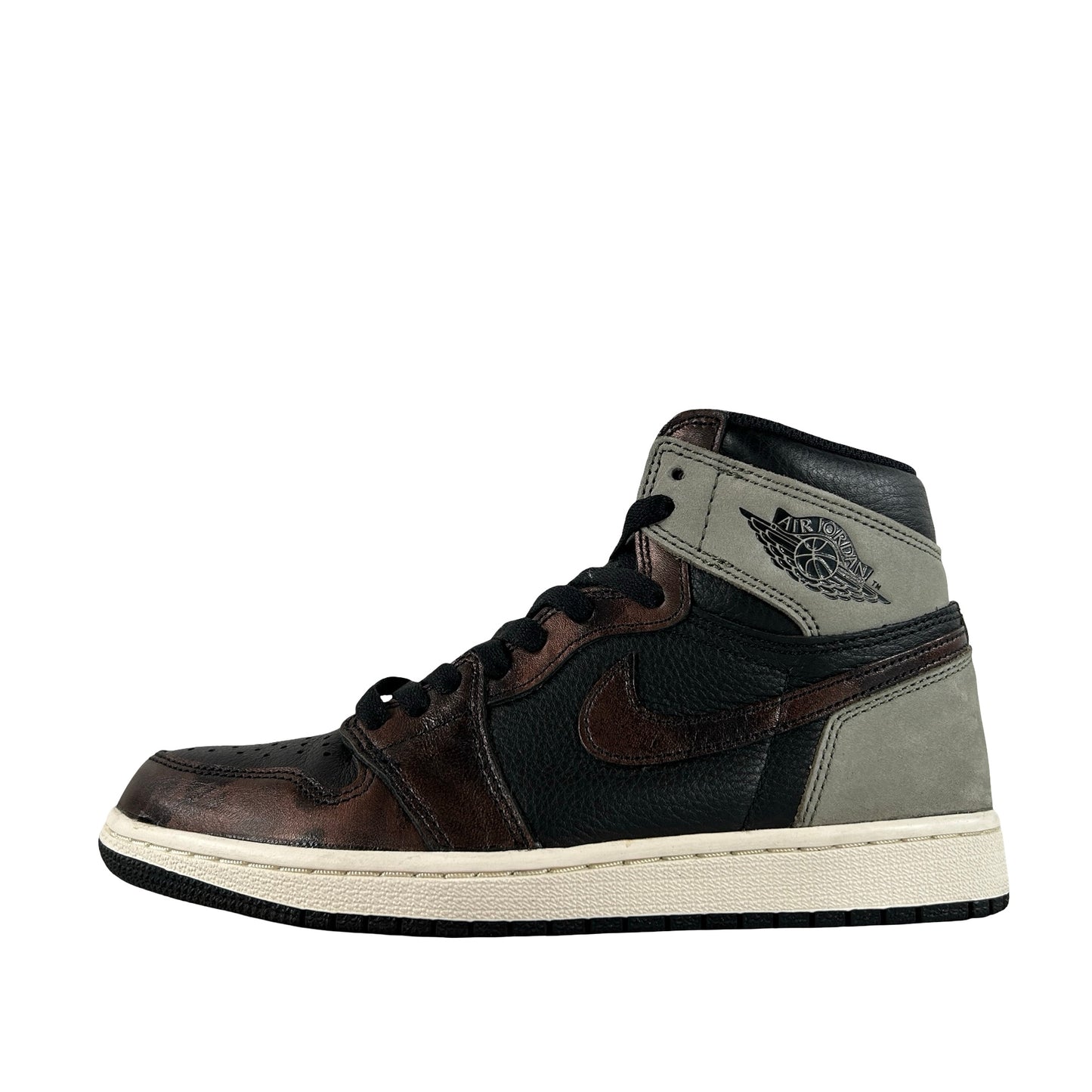 555088 033 Jordan 1 Retro High Light Army Rust Shadow Patina [USED] - 7 M (Used)