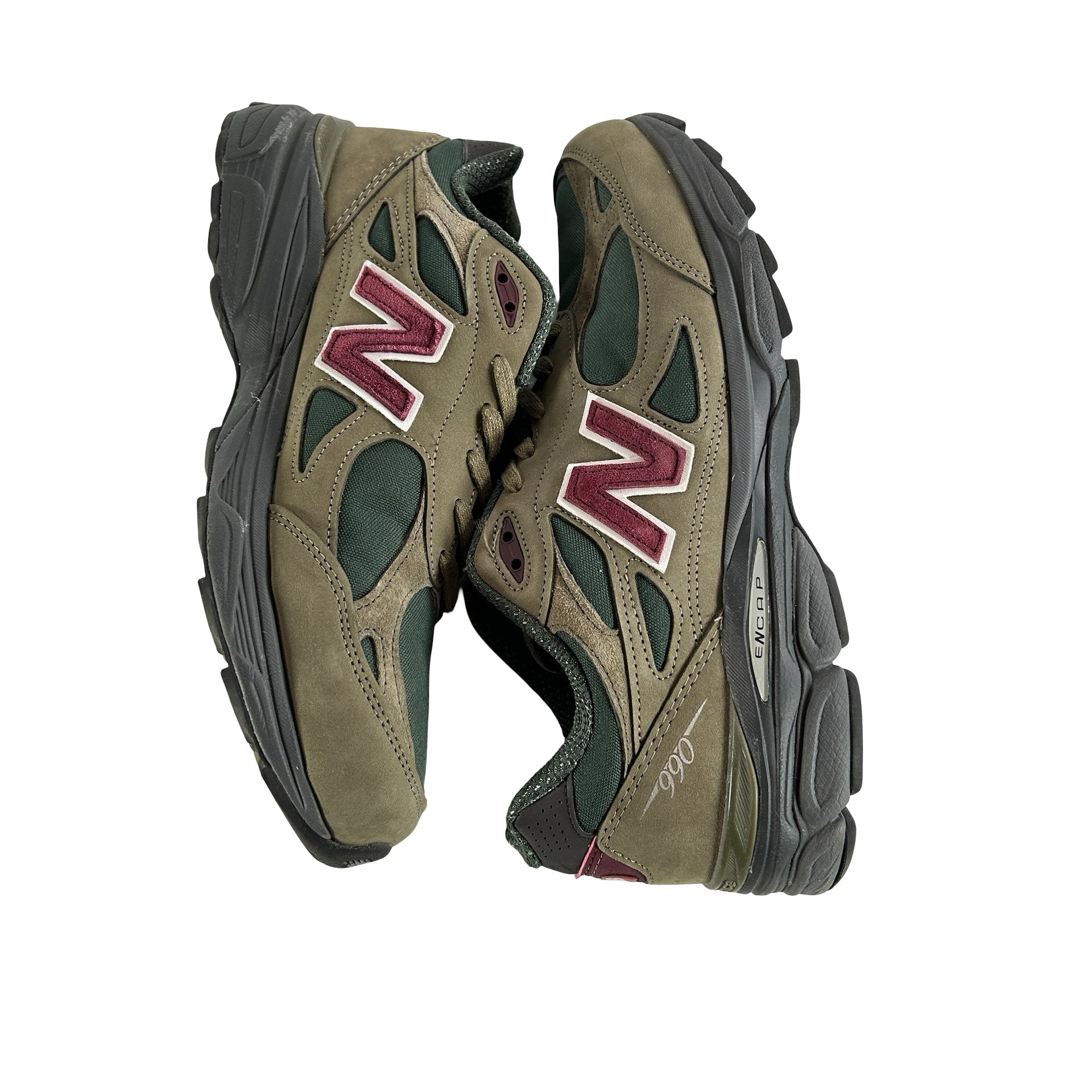 M990GP3 New Balance 990v3 MiUSA Teddy Santis Green Purple [USED] - 11.5 M (Used)