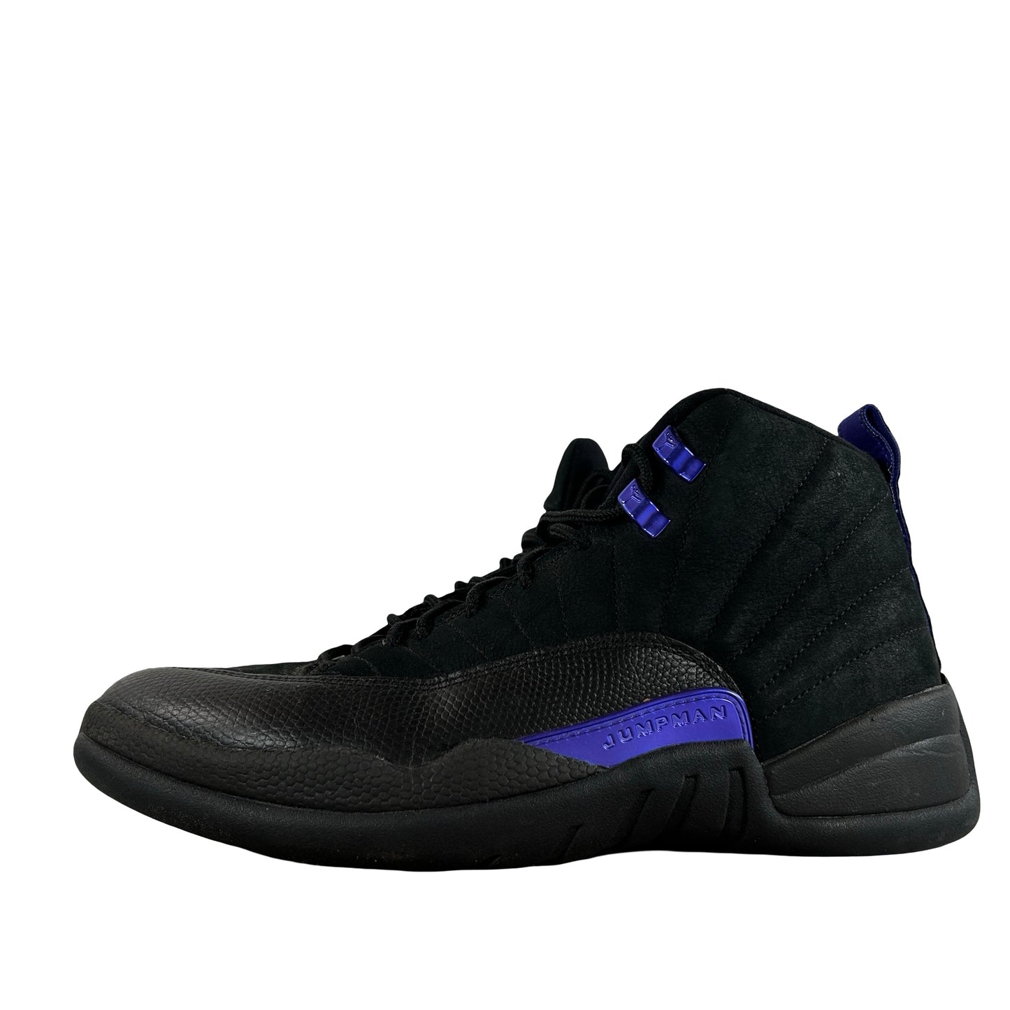 CT8013 005 Jordan 12 Retro Black Dark Concord [USED] - 8 M (Used) (No Box)