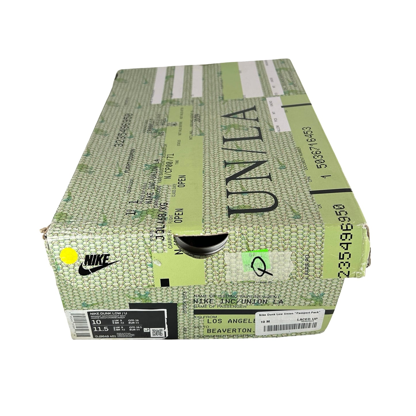 DJ9649 401 Dunk Low Union Pistachio [USED] - 10 M (Used)