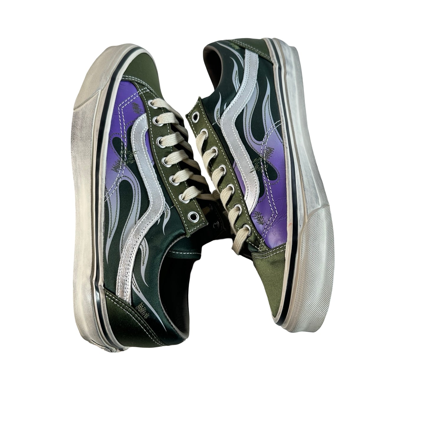 VN000D9RGRK Vans LX Old Skool Archive Flame Green [USED] - 9 M (Used)