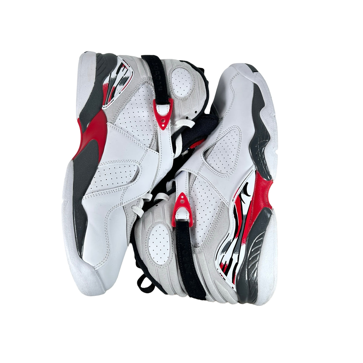305381 100 Jordan 8 Retro White True Red (2025) [USED] - 11 M (Used3)