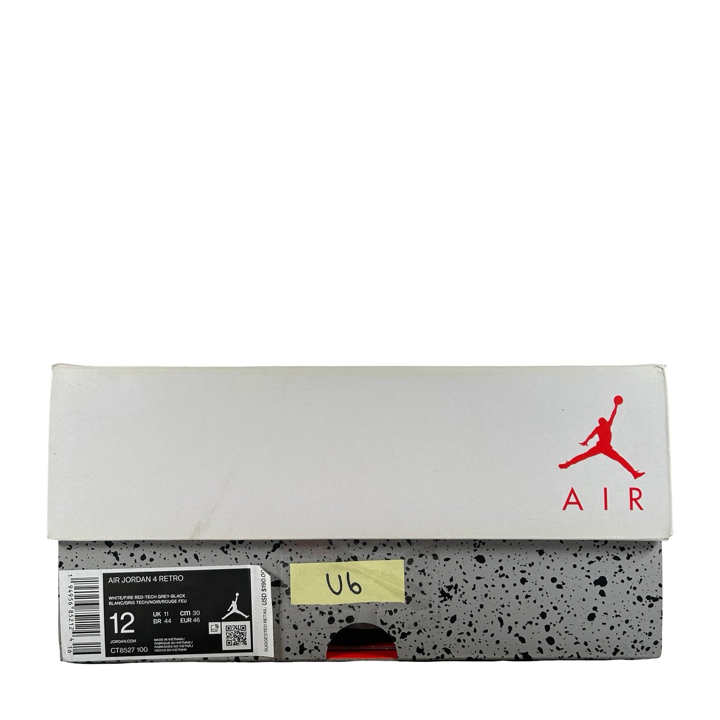 CT8527 100 Jordan 4 Retro White Oreo [USED] - 12 M (Used6)