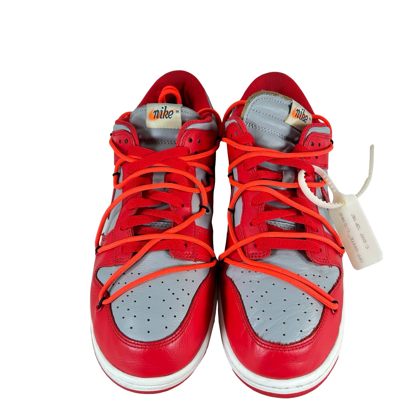 CT0856 600 Nike Dunk Low Off-White University Red [USED] - 10 M (Used2)