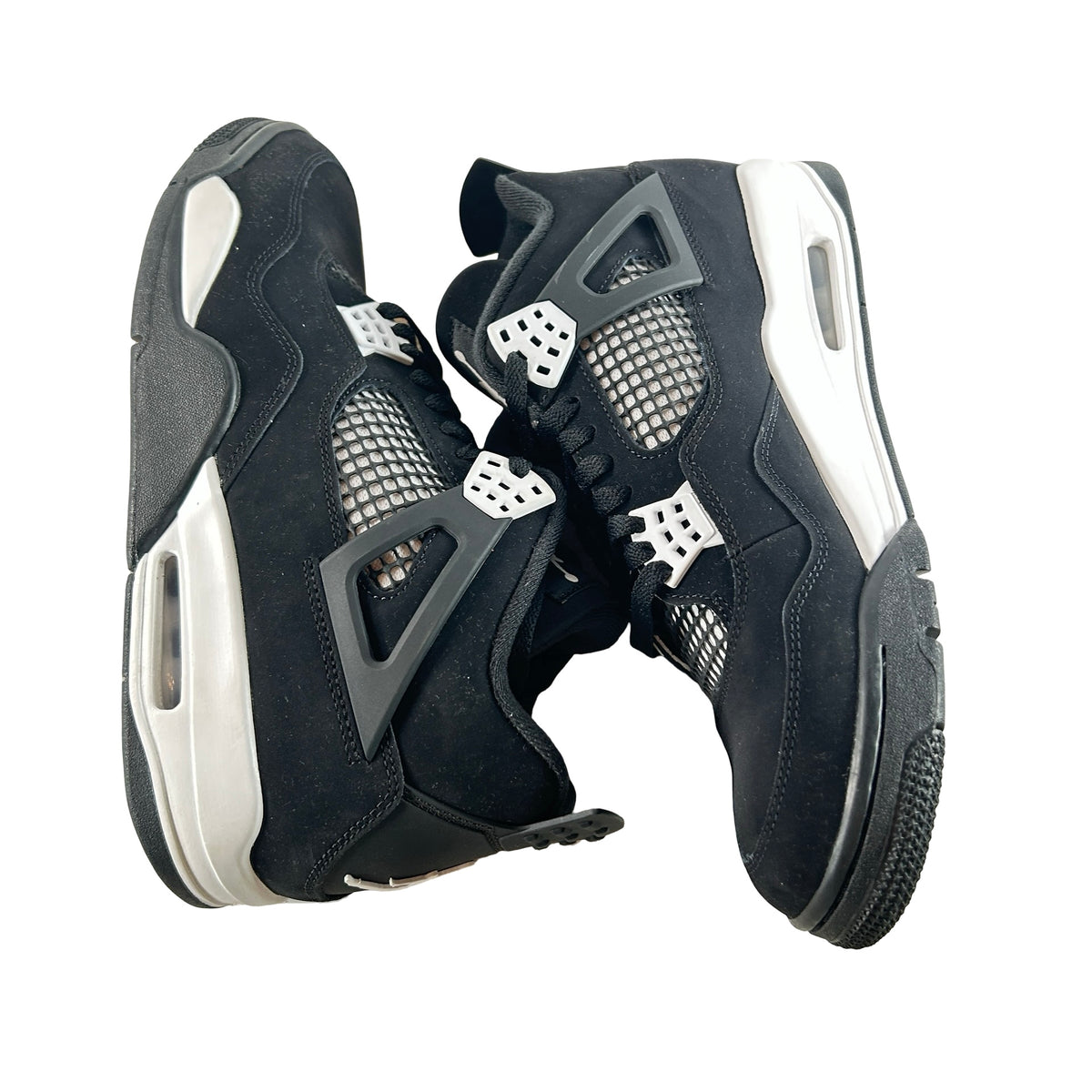 FQ8138 001  Jordan 4 Retro White Thunder [USED] - 11 M (Used3) (No Box3)