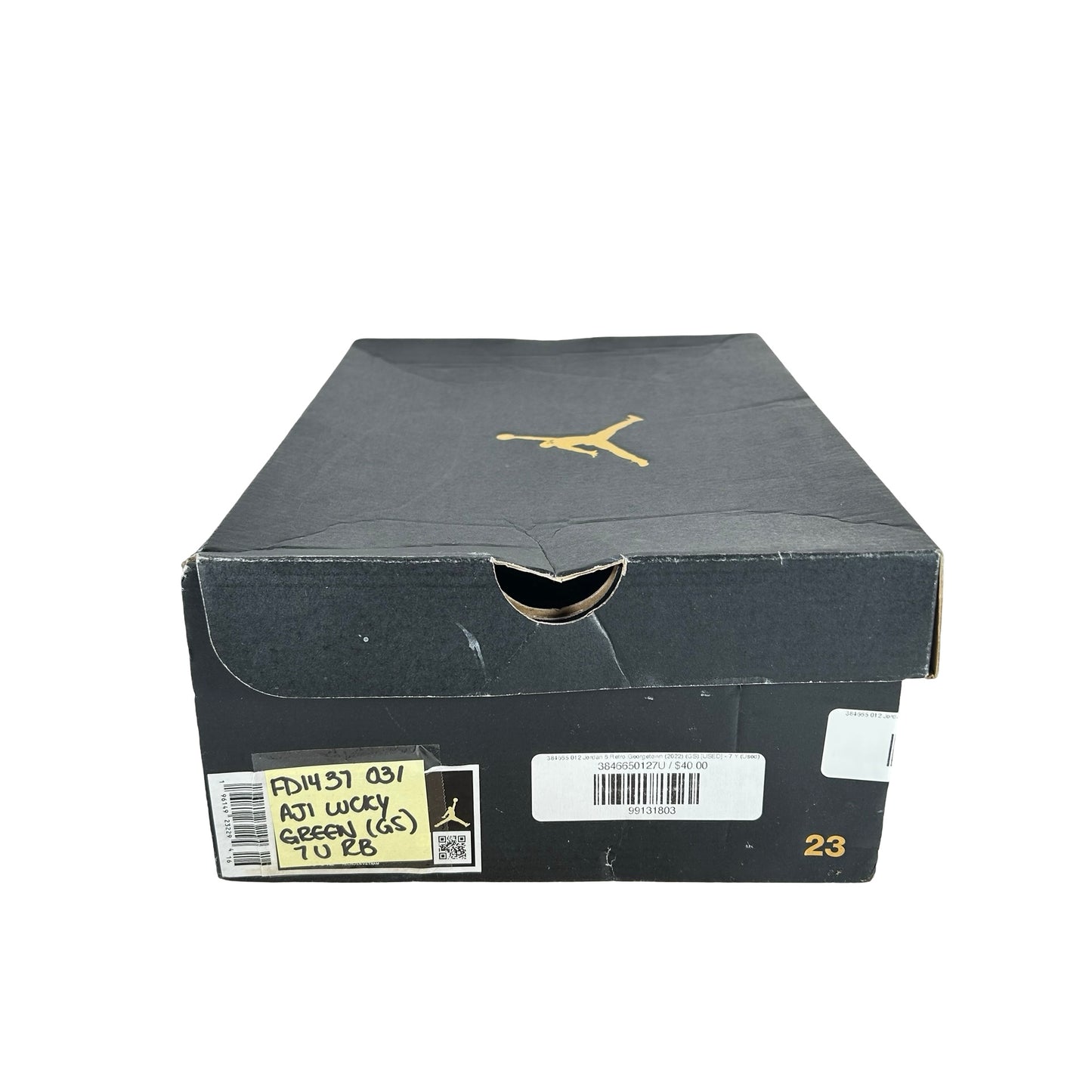 FD1437 031 Jordan 1 Retro High OG Lucky Green (GS) [USED] - 7 Y (Used) (Replace Box)