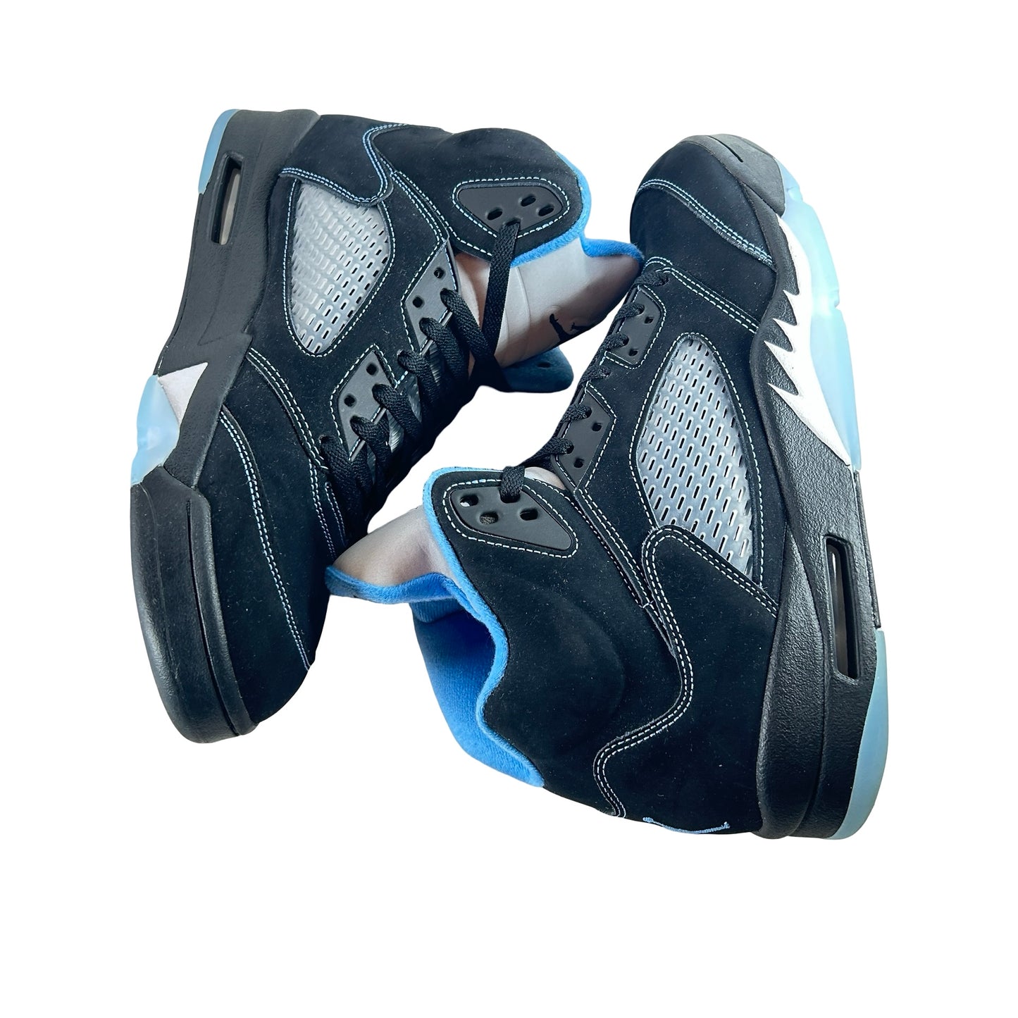 DD0587 008 Jordan 5 Retro Black University Blue (2026) [USED] - 12 M (Used3)