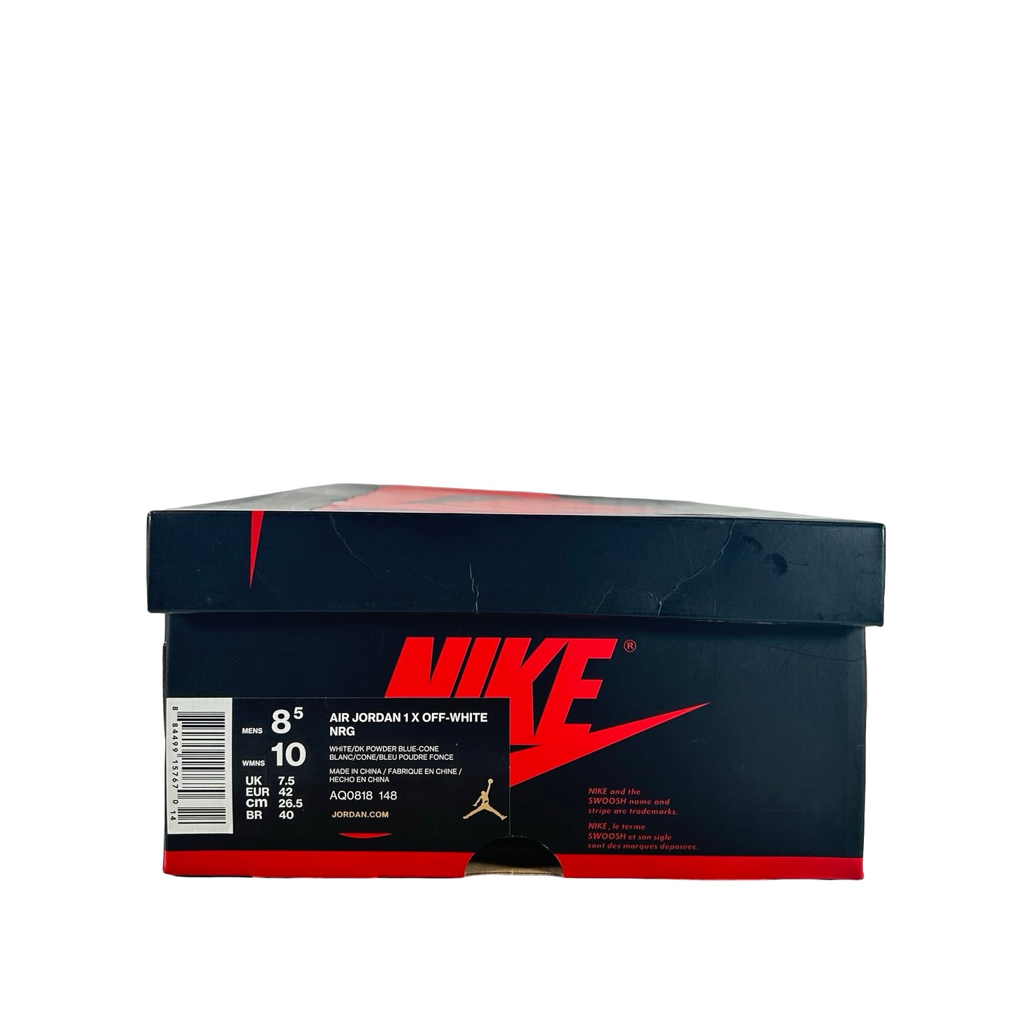 AQ0818 148 Jordan 1 Retro High Off-White UNC [USED] - 8.5 M (Used)