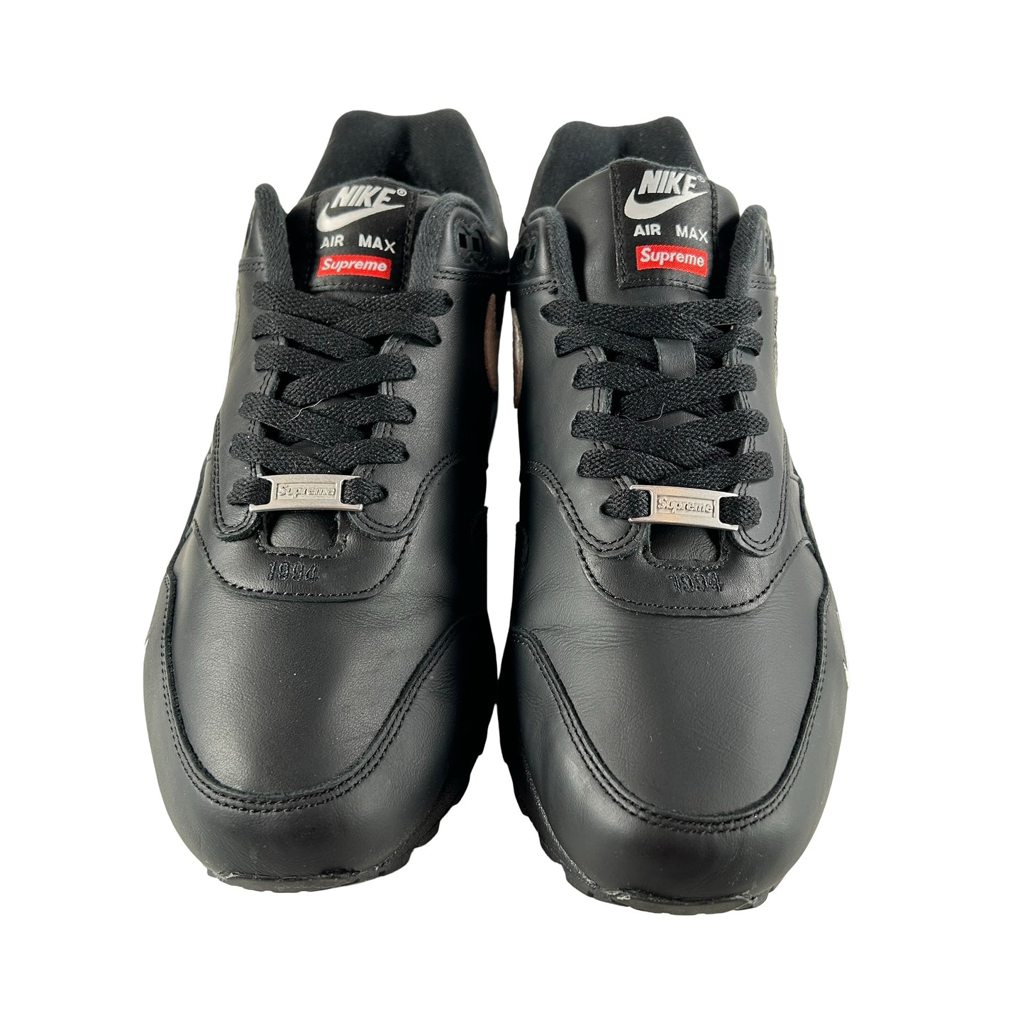 HF8813 001 Nike Air Max 1 '87 SP Supreme Black White [USED] - 9.5 M (Used)