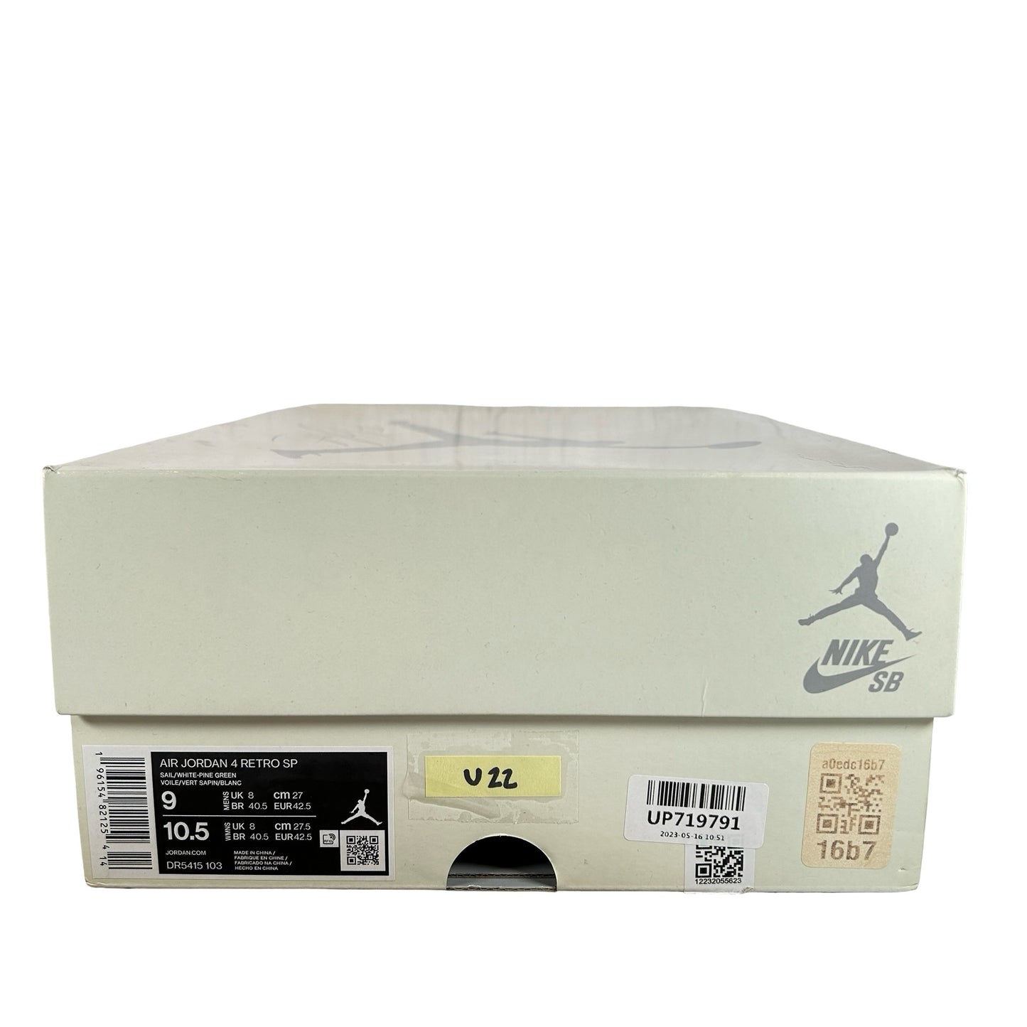 DR5415 103 Jordan 4 Retro SB Pine Green [USED] - 9 M (Used22)
