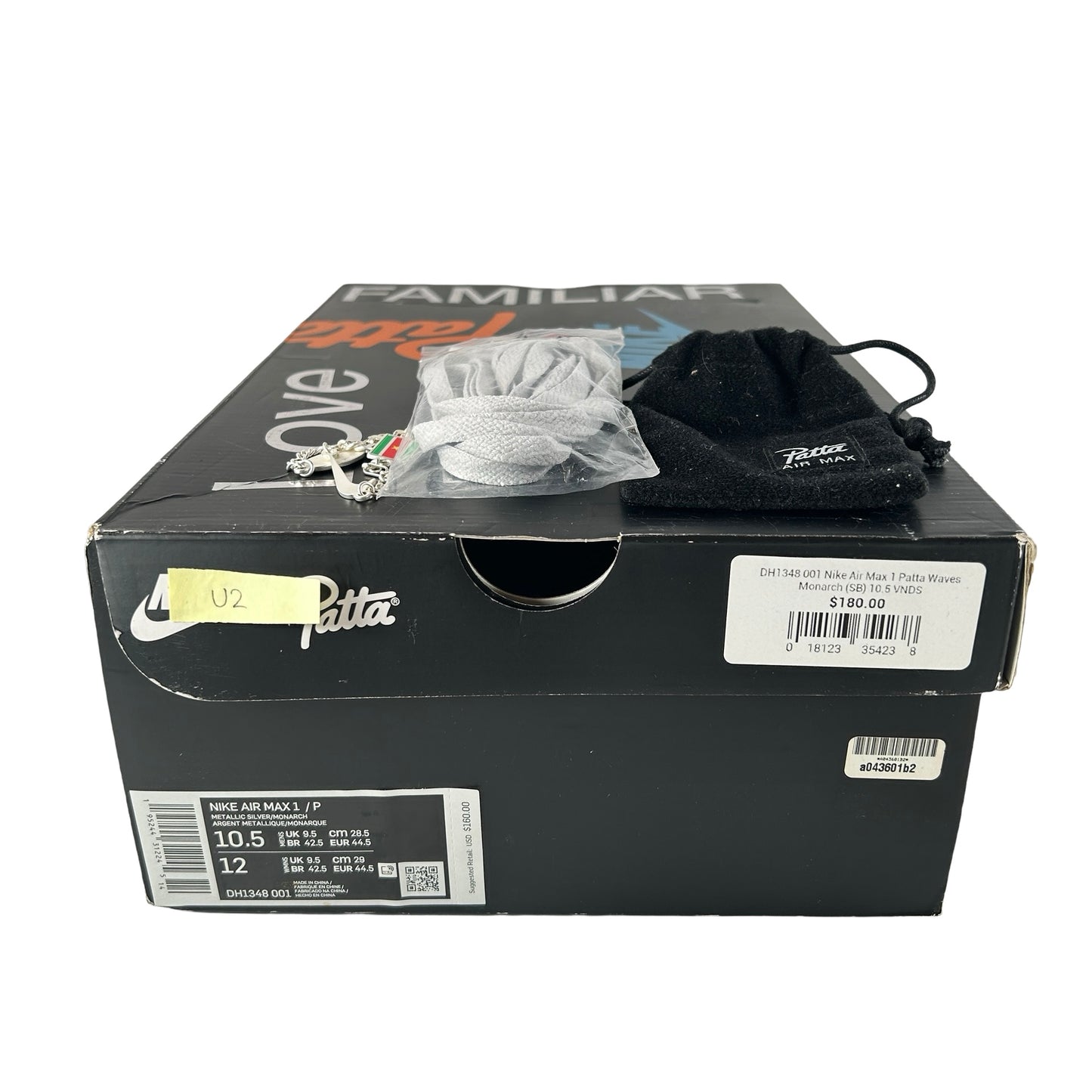 DH1348 001 Nike Air Max 1 Patta Waves Monarch [USED] - 10.5 M (Used2)