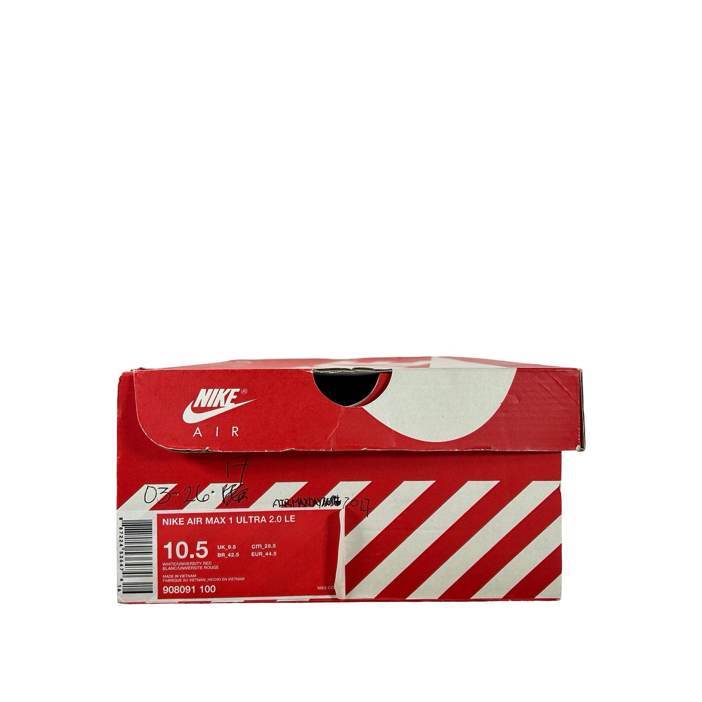 908091 100 Nike Air Max 1 Ultra Air Max Day Red (2017) [USED] - 10.5 M (Used)