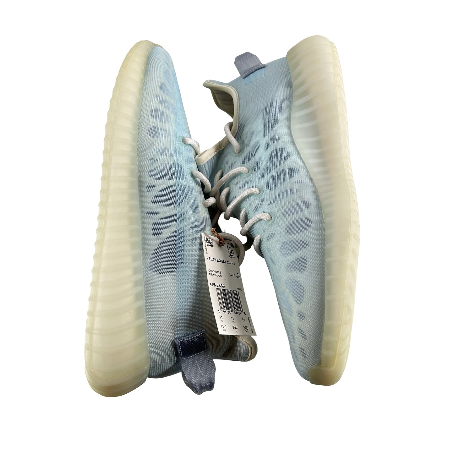 GW2869 adidas Yeezy Boost 350 V2 Mono Ice [CONDITIONAL] - 11.5 M (Slight Yellowing)