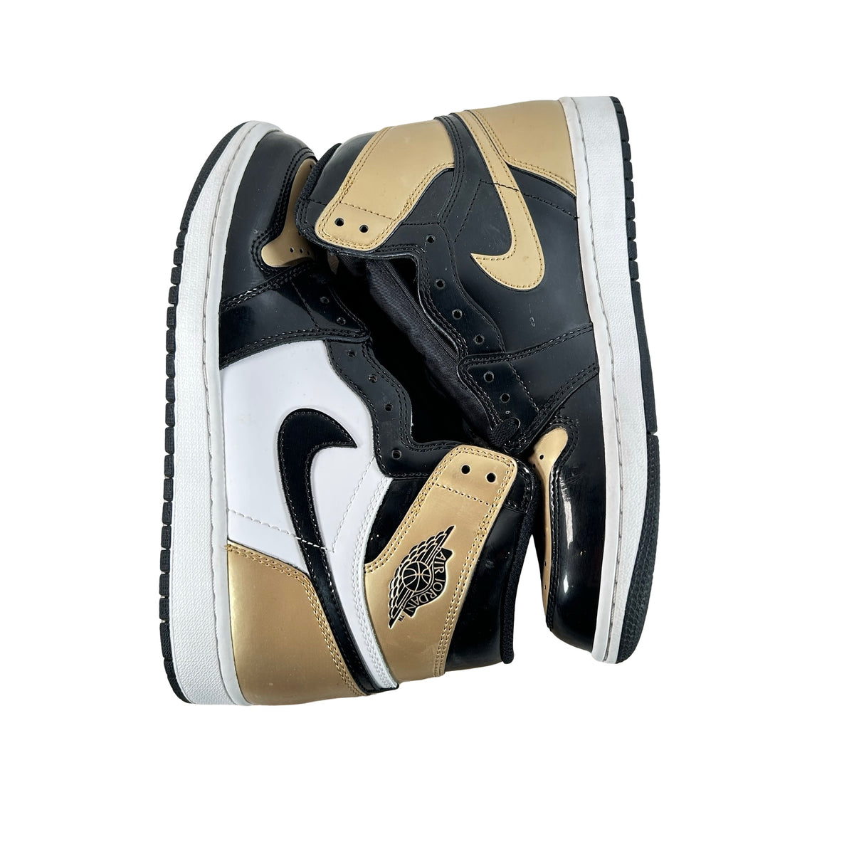 861428 007 Jordan 1 Retro High NRG Patent Gold Toe [USED] - 8.5 M (Used3)