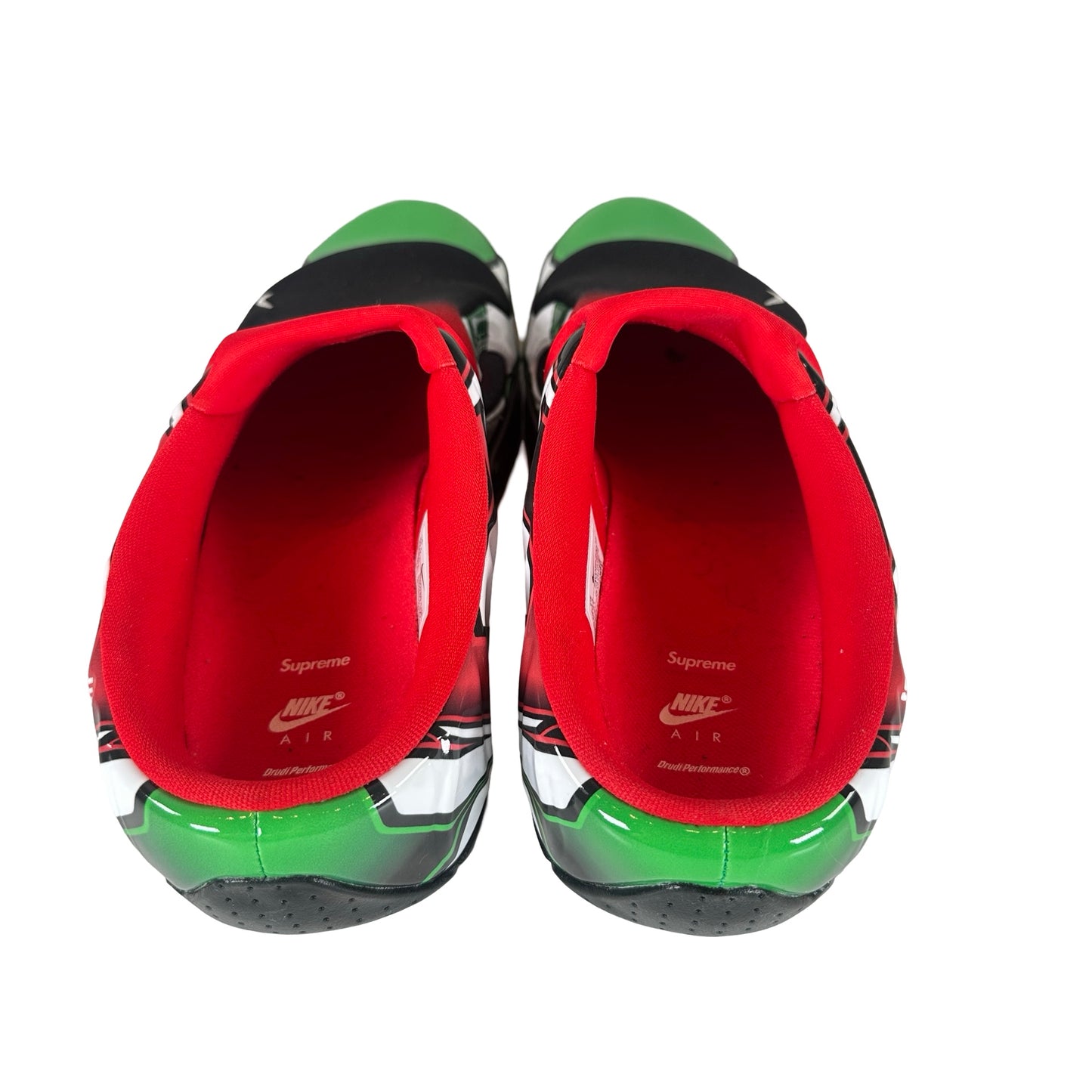 FN0289 100 Nike Clogposite Supreme White Gym Red Green [USED] - 10.5 M (Used)