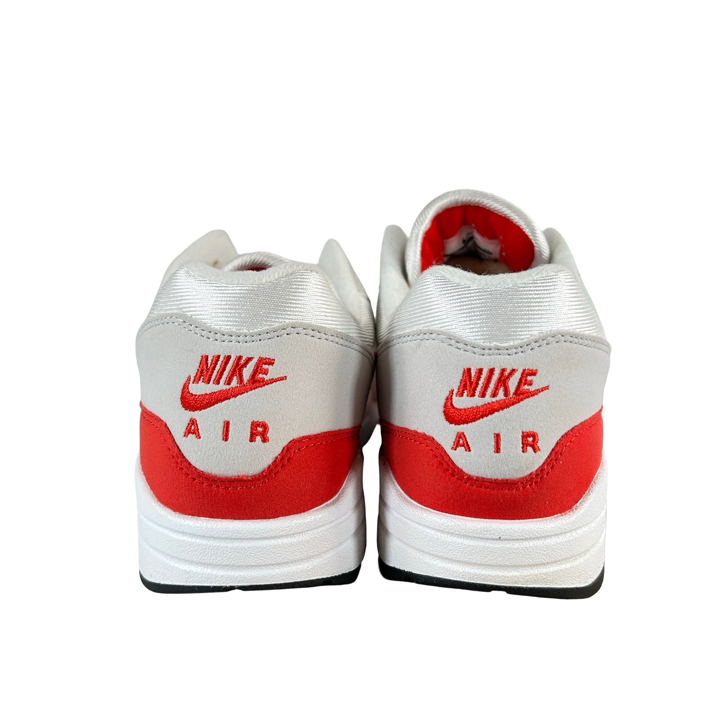 908375 103 Nike Air Max 1 Anniversary Red (2017/2018 Restock Pair) [USED] - 8.5 M (Used) (No Box)