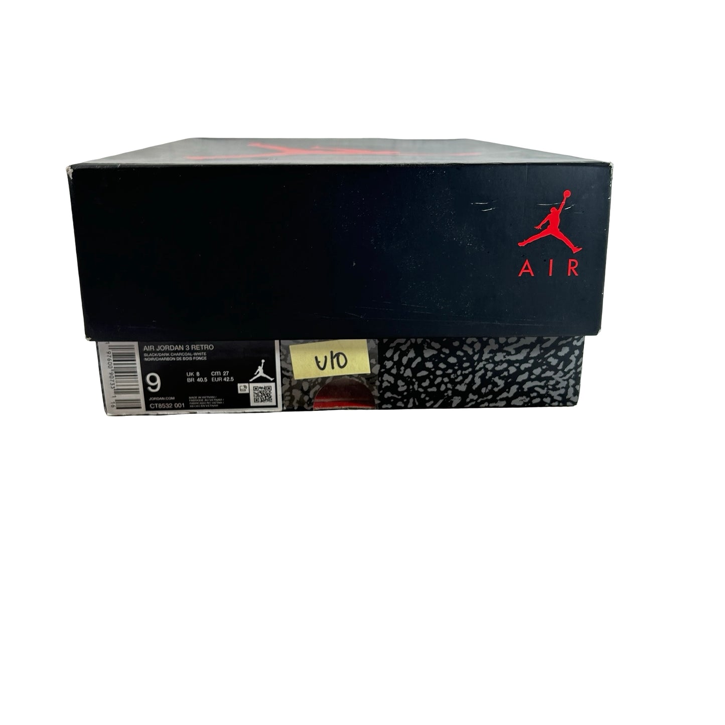 CT8532 001 Jordan 3 Retro Black Cat (2025) [USED] - 9 M (Used10)