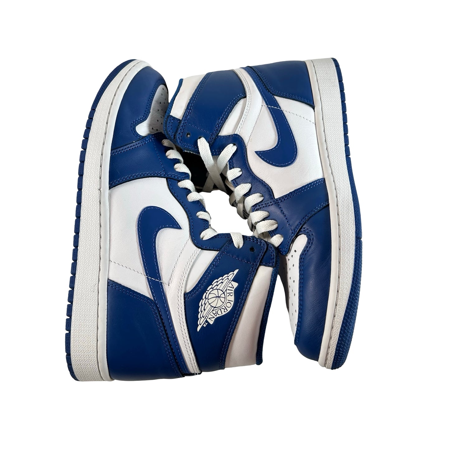 555088 127 Jordan 1 Retro Storm Blue [USED] - 9 M (Used)